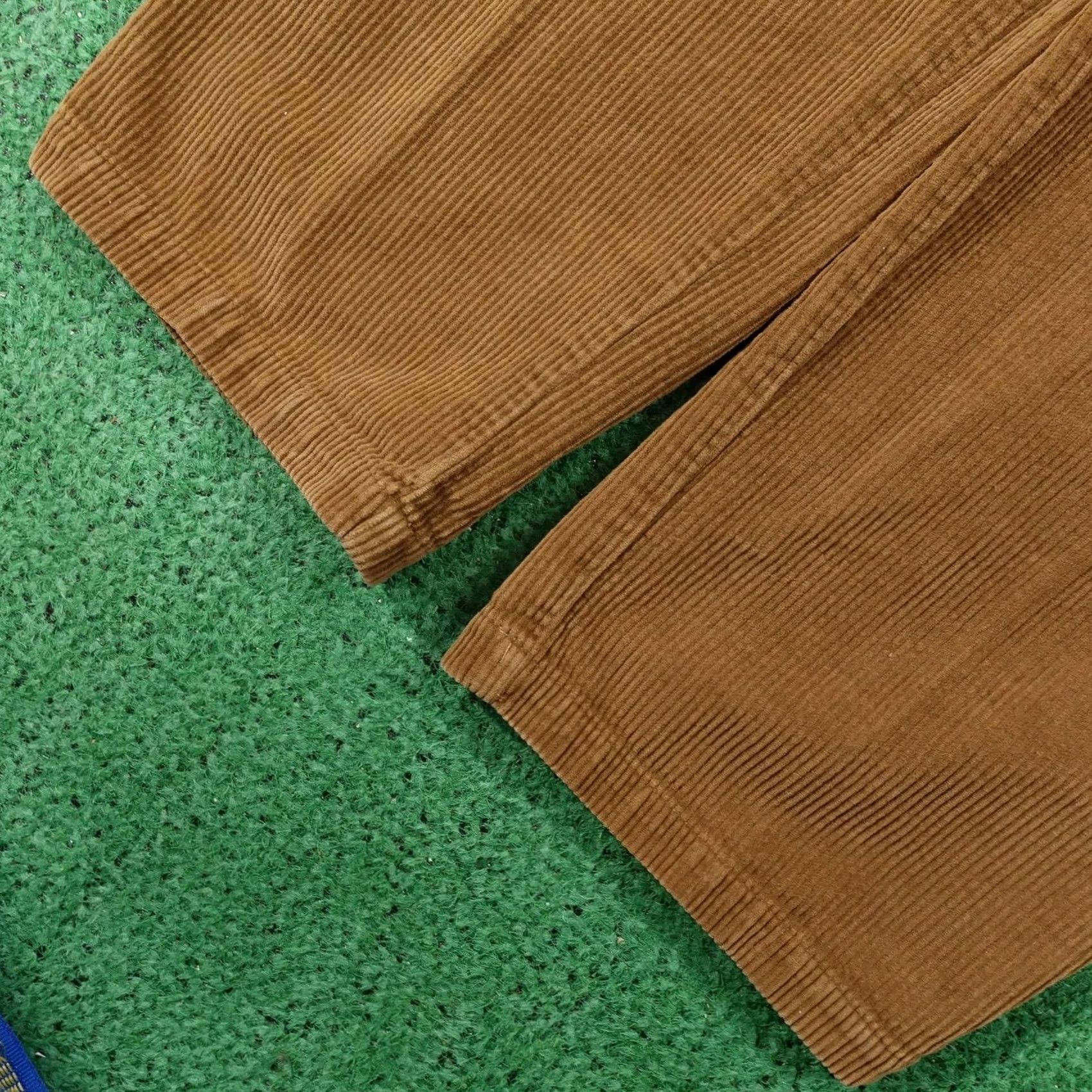 Brooks Brothers Brooks Brothers Pants Mens 38x32 Brown Corduroy Dress Pants Flat Front Straight Leg, Regular, Zip, Pockets, Solid, 100% Cotton, Brown, Mens Size US 38 / EU 54 - 3 Thumbnail
