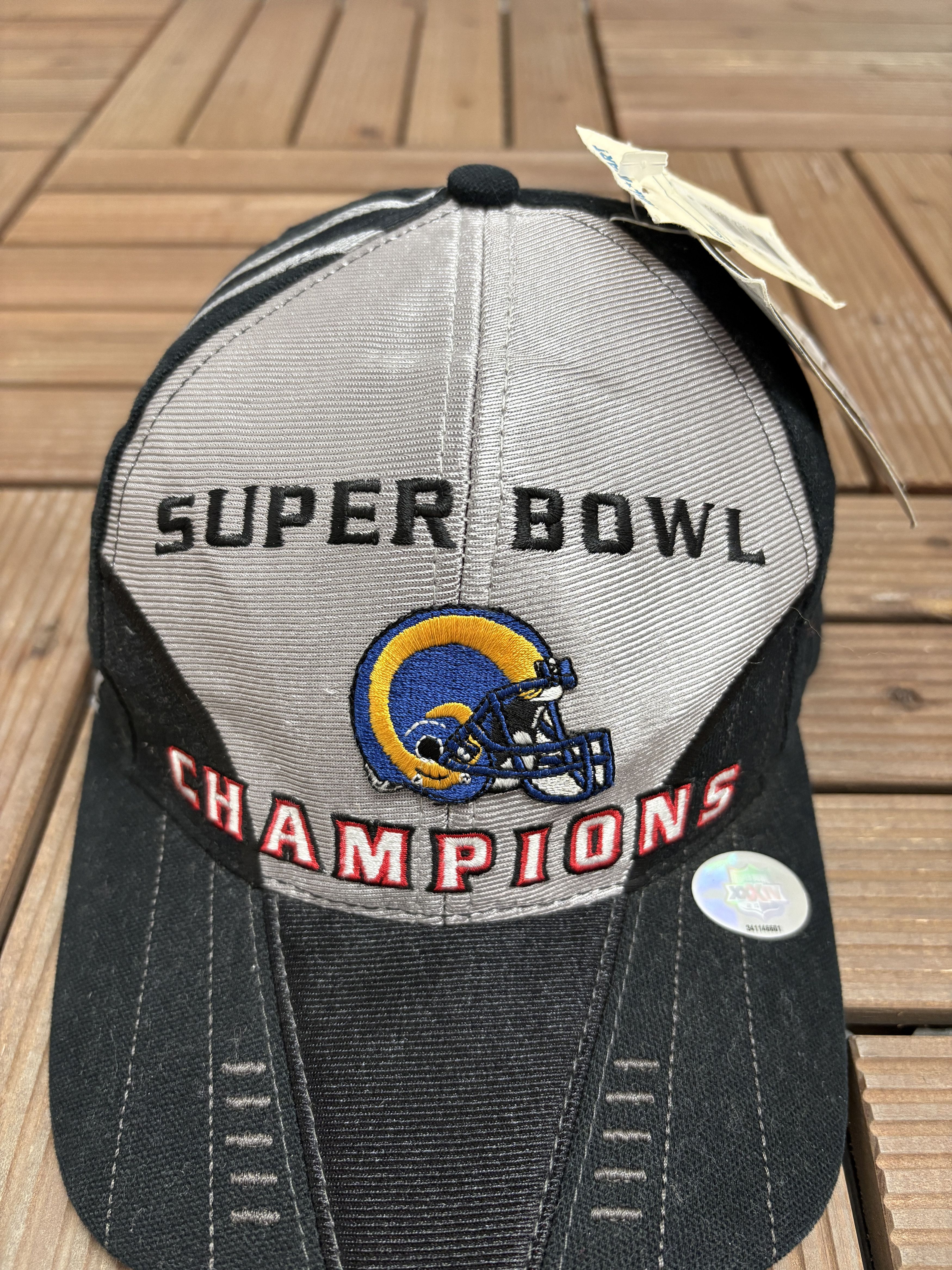 Logo Athletic St. Louis Rams Super Bowl Champions Vintage Hat Cap Size ONE SIZE - 3 Thumbnail