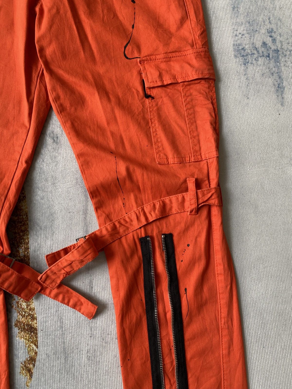 Japanese Brand × Seditionaries Denim City Bondage Splatter Design Punk Jeans Size US 34 / EU 50 - 6 Thumbnail