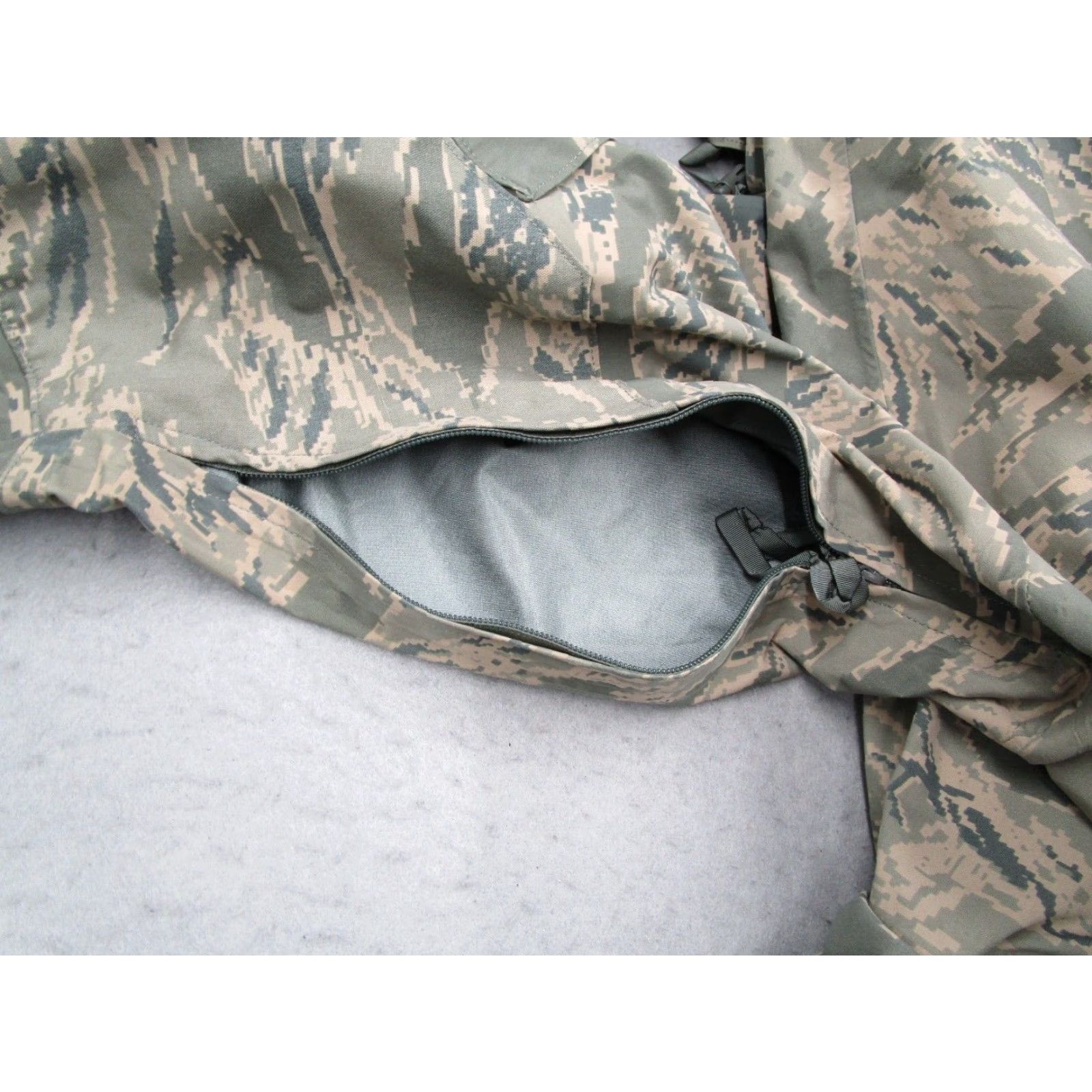 Industrie Tennier Industries Jacket Men S Short Green Tiger Stripe Camo Parka Nylon Size US 29 - 4 Thumbnail