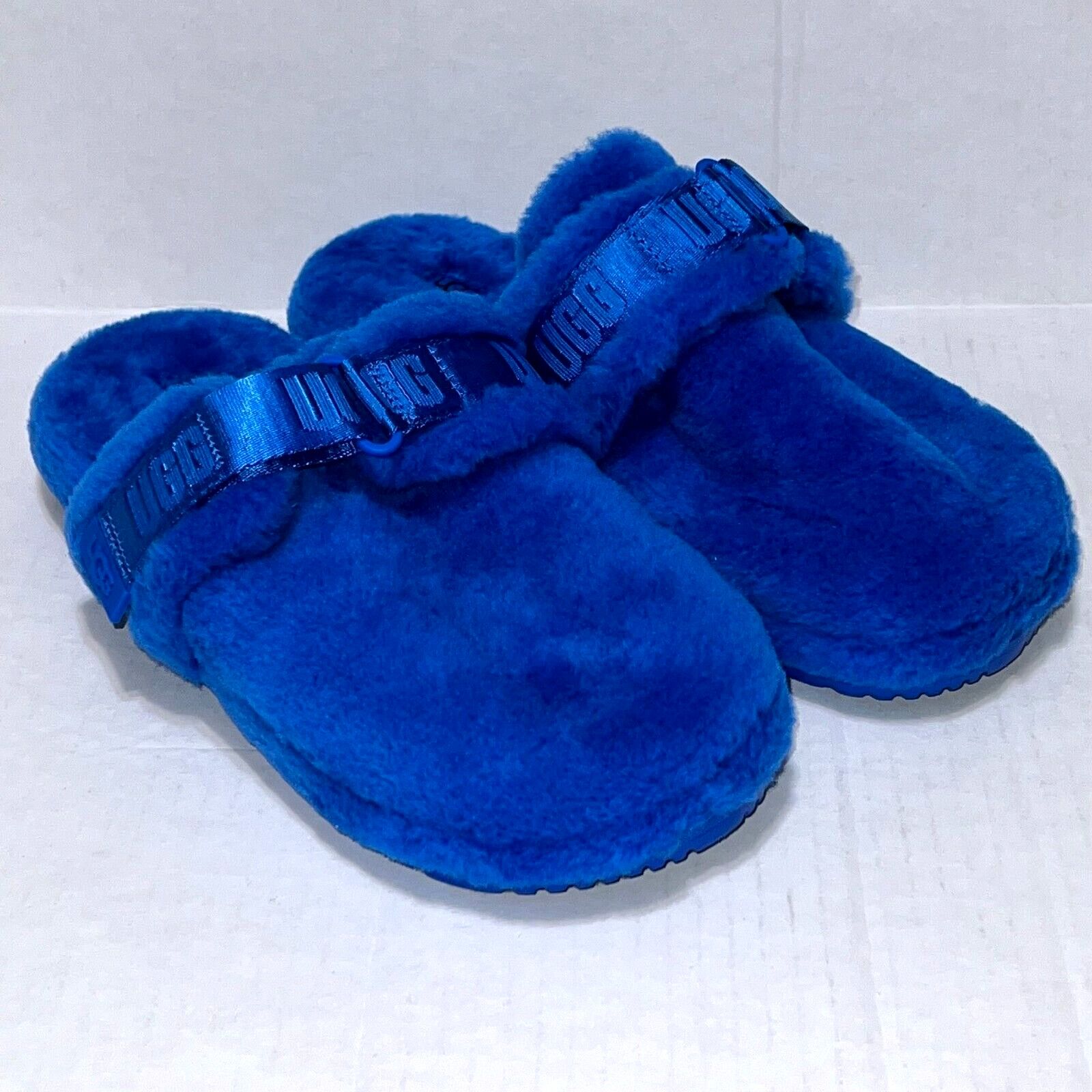 Ugg UGG PLUSH Men's Size 11 Fluff Slip On Lamb Fur Slippers Blue Size US 11 / EU 44 - 3 Thumbnail