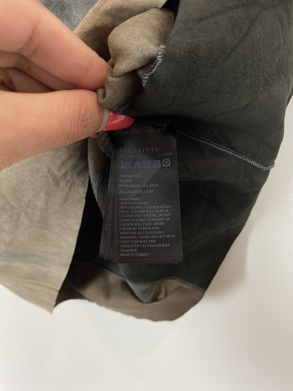 Allsaints AllSaints Sleeveless Turner Tee 100% Goat Suede Women’s UK8 Size S / US 4 / IT 40 - 7 Thumbnail