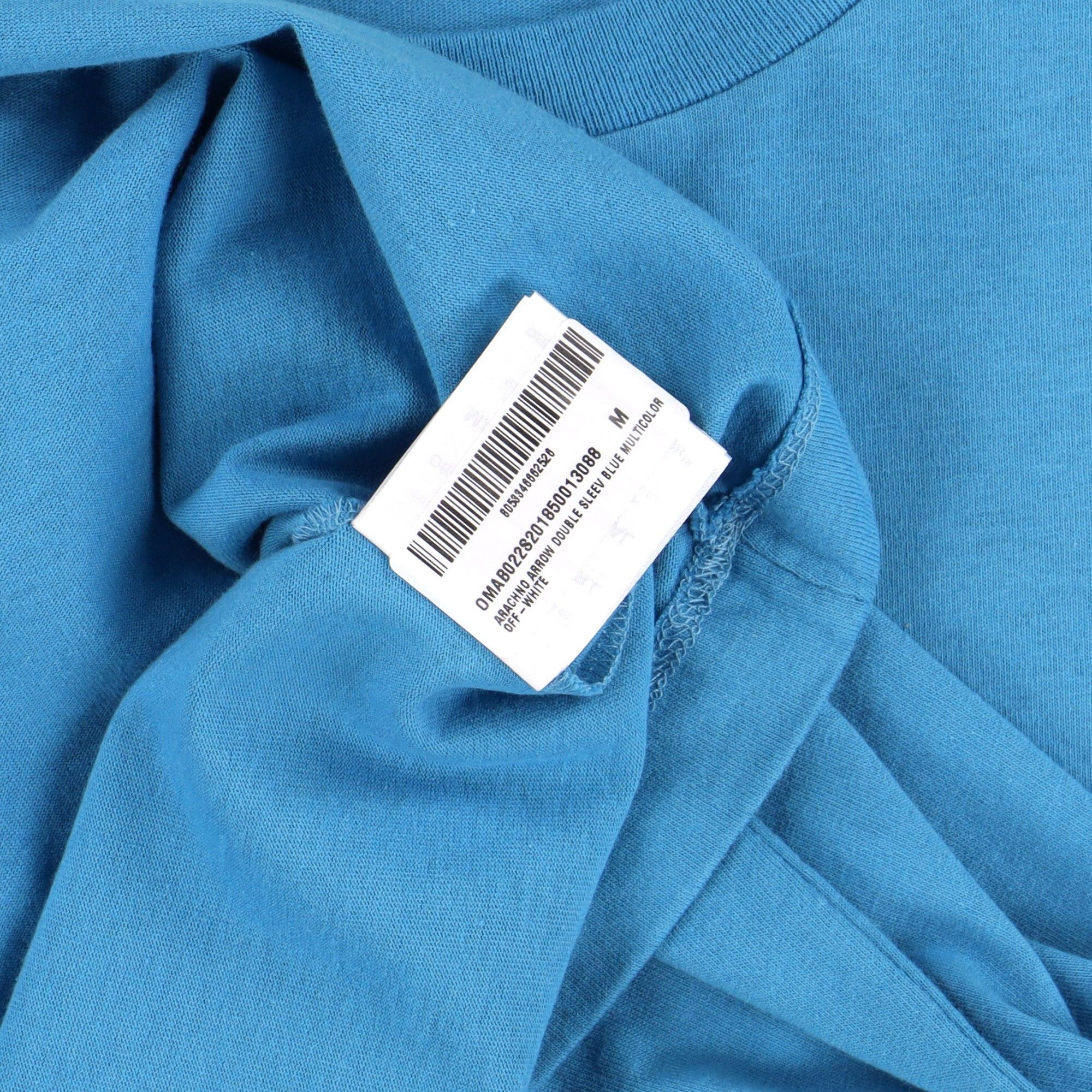 Off-White Blue Arachno Spider Arrows Double Layer Oversized LS T-Shirt Size US M / EU 48-50 / 2 - 6 Thumbnail