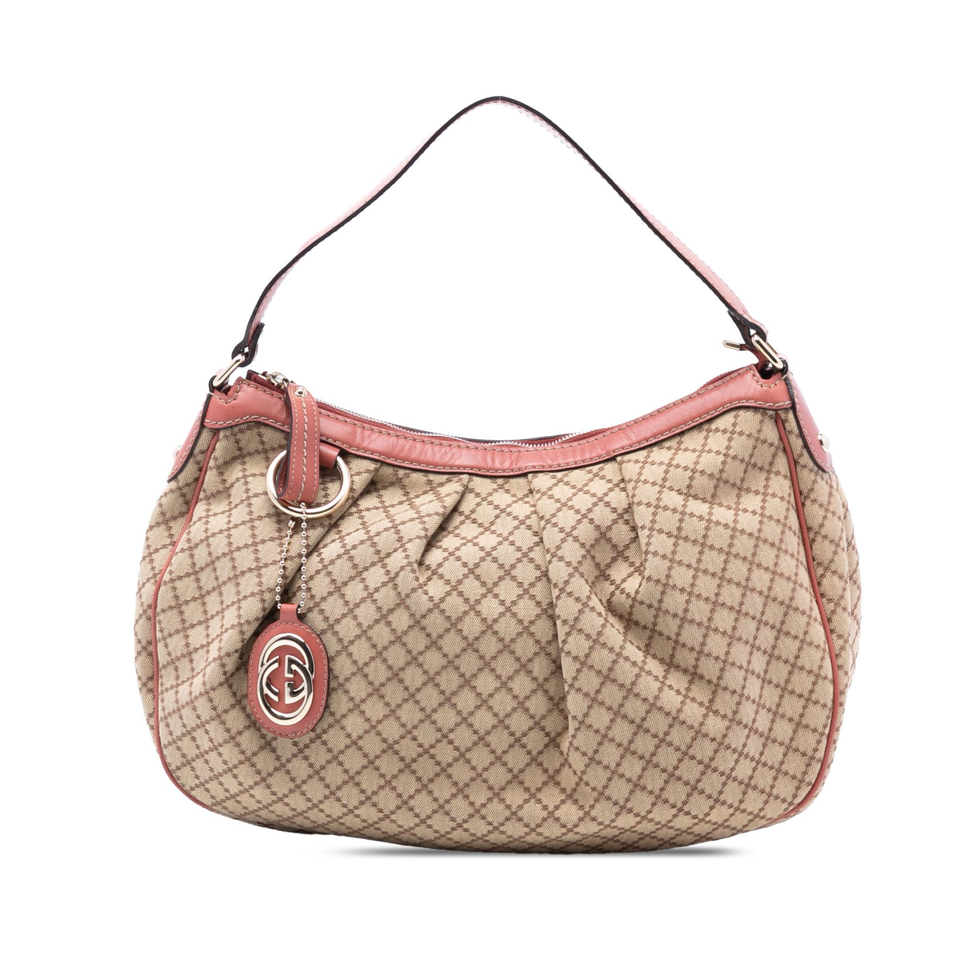 Gucci Gucci Diamante Canvas Sukey Shoulder Bag Size ONE SIZE - 1 Thumbnail