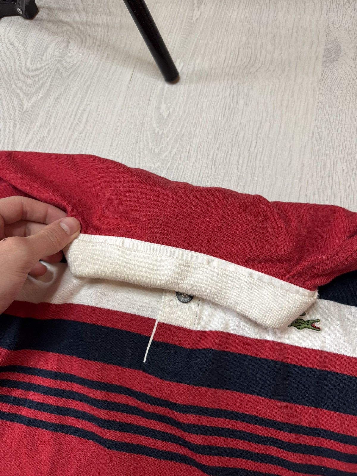 Lacoste Vintage Y2K Lacoste Rugby Baggy Sweatshirt Oversized 90’s Size US XXL / EU 58 / 5 - 5 Thumbnail