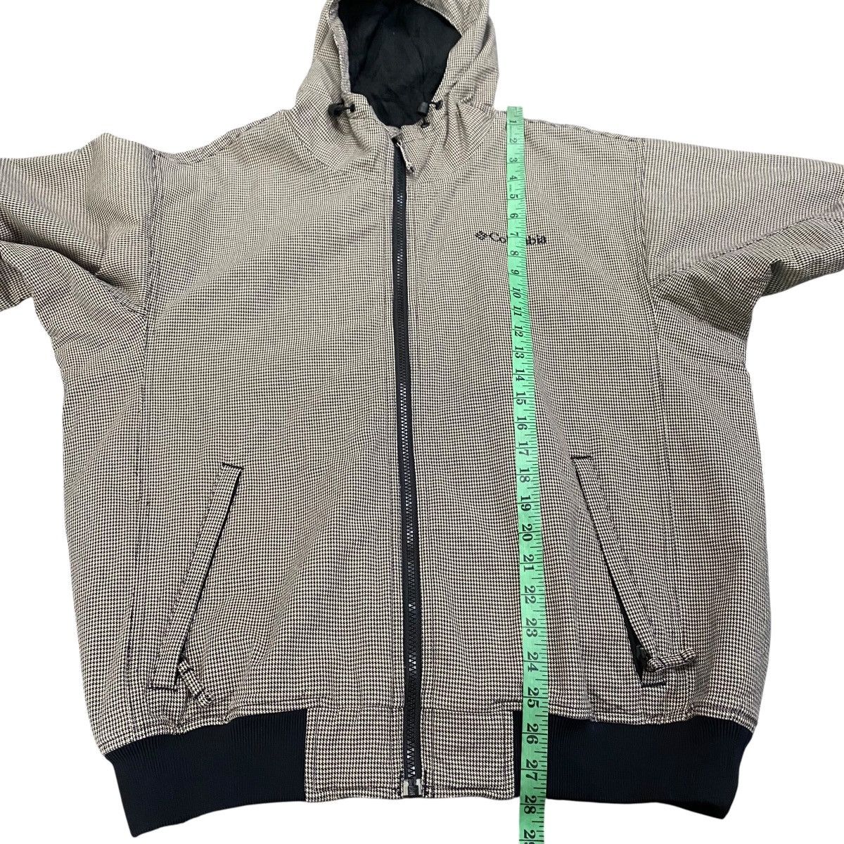 Columbia Columbia Hoodie Zipper Houndstooth L Size (Fit XL) GreyBlack Size US L / EU 52-54 / 3 - 13 Thumbnail