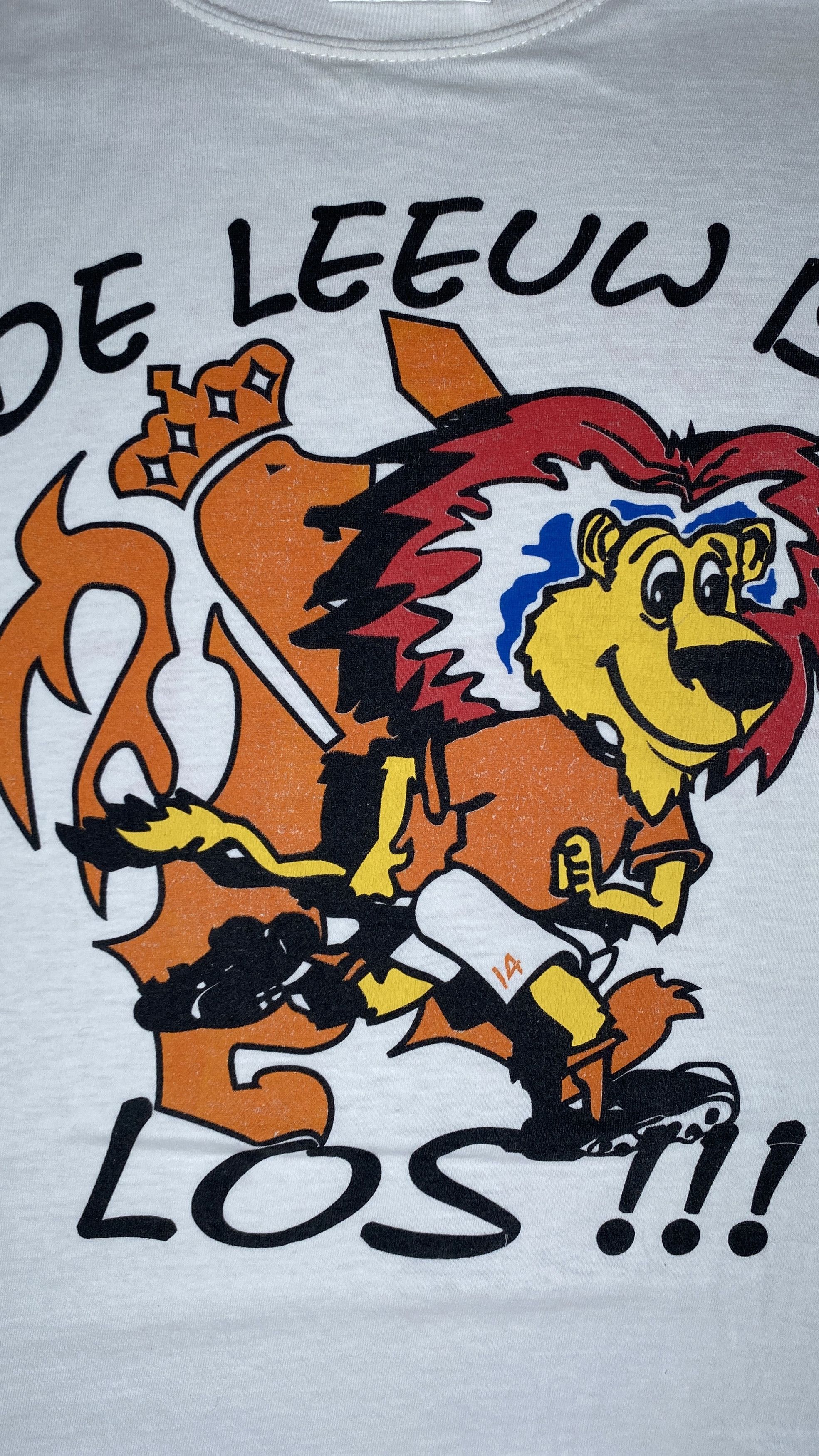 Vintage Vintage Dutch Football “De Leeuw Is Los” Tee Medium Size US XL / EU 56 / 4 - 4 Thumbnail