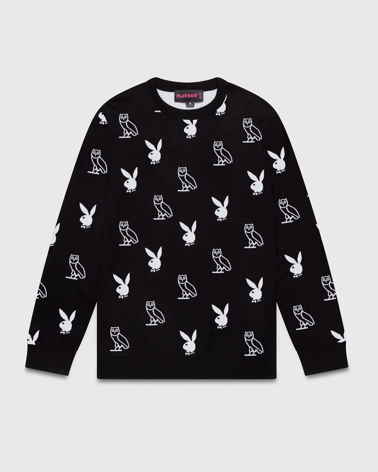 October's Very Own × Playboy OVO X Playboy Intarsia Monogram Owl Sweater Size US XXL / EU 58 / 5 - 2 Thumbnail