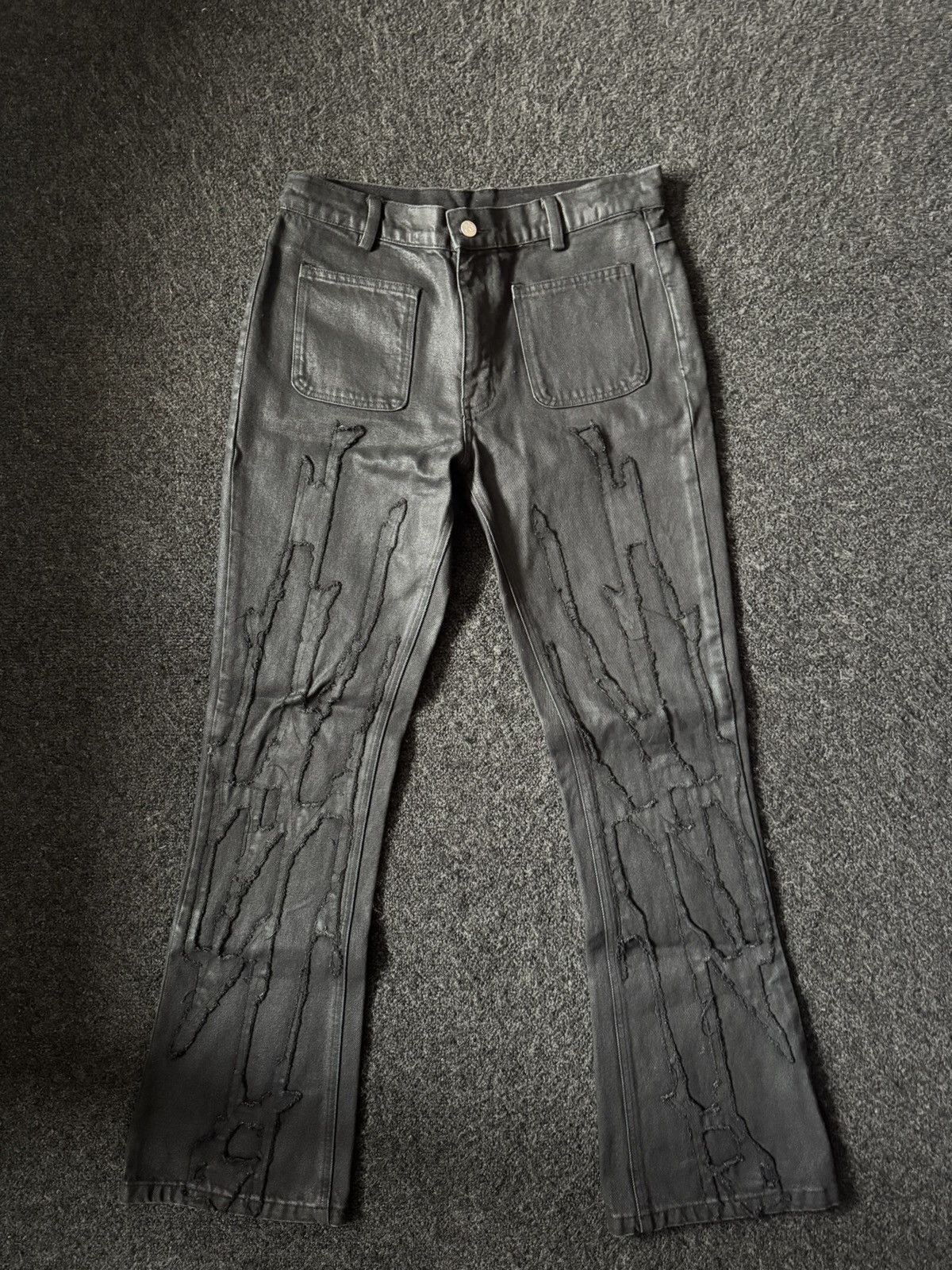 Other Quiroz Vein® Denim Wax Pants Size US 32 / EU 48 - 1 Thumbnail
