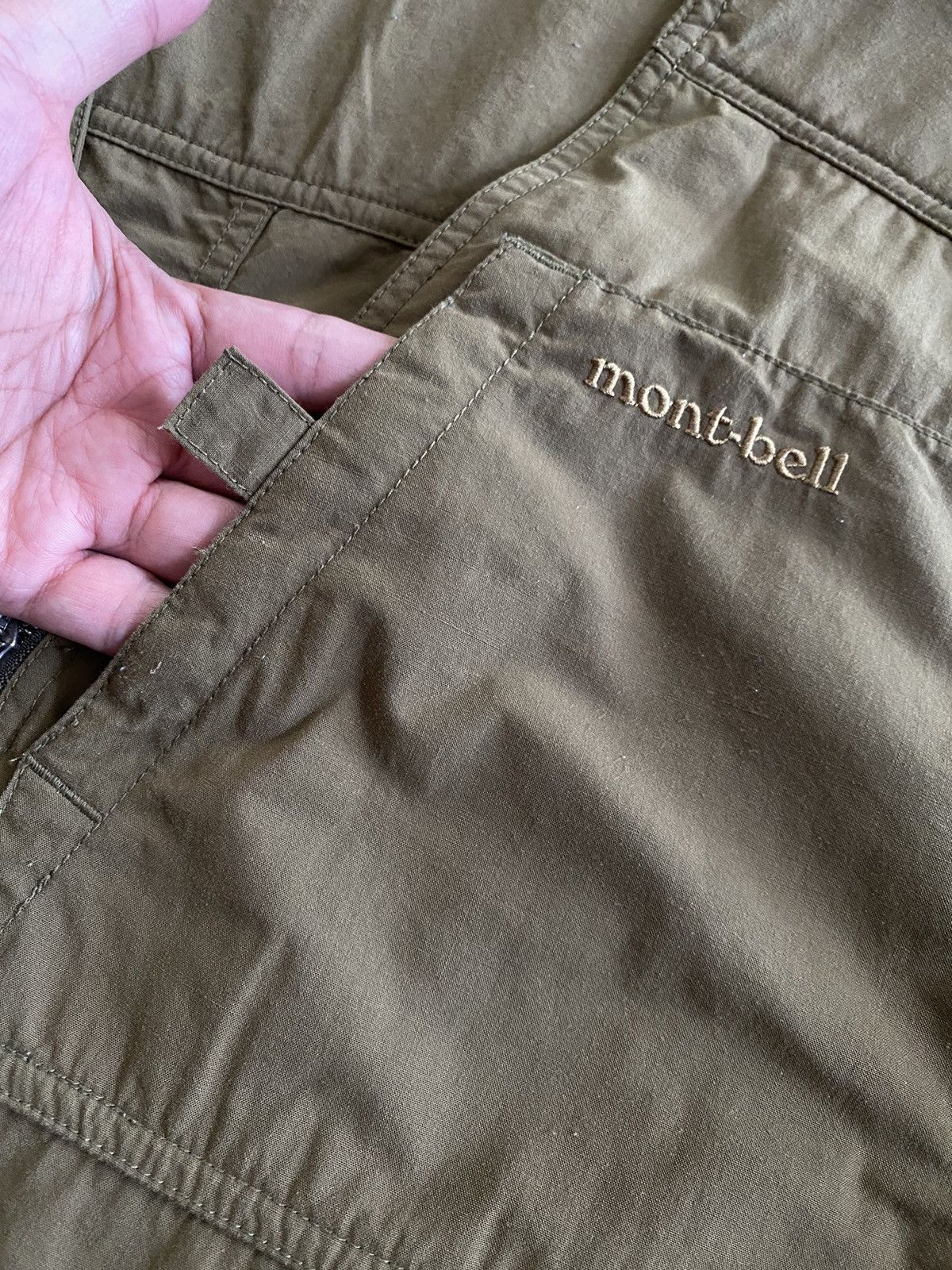 Montbell × Vintage Mont-bell Olive Nylon Vest Size US S / EU 44-46 / 1 - 3 Thumbnail