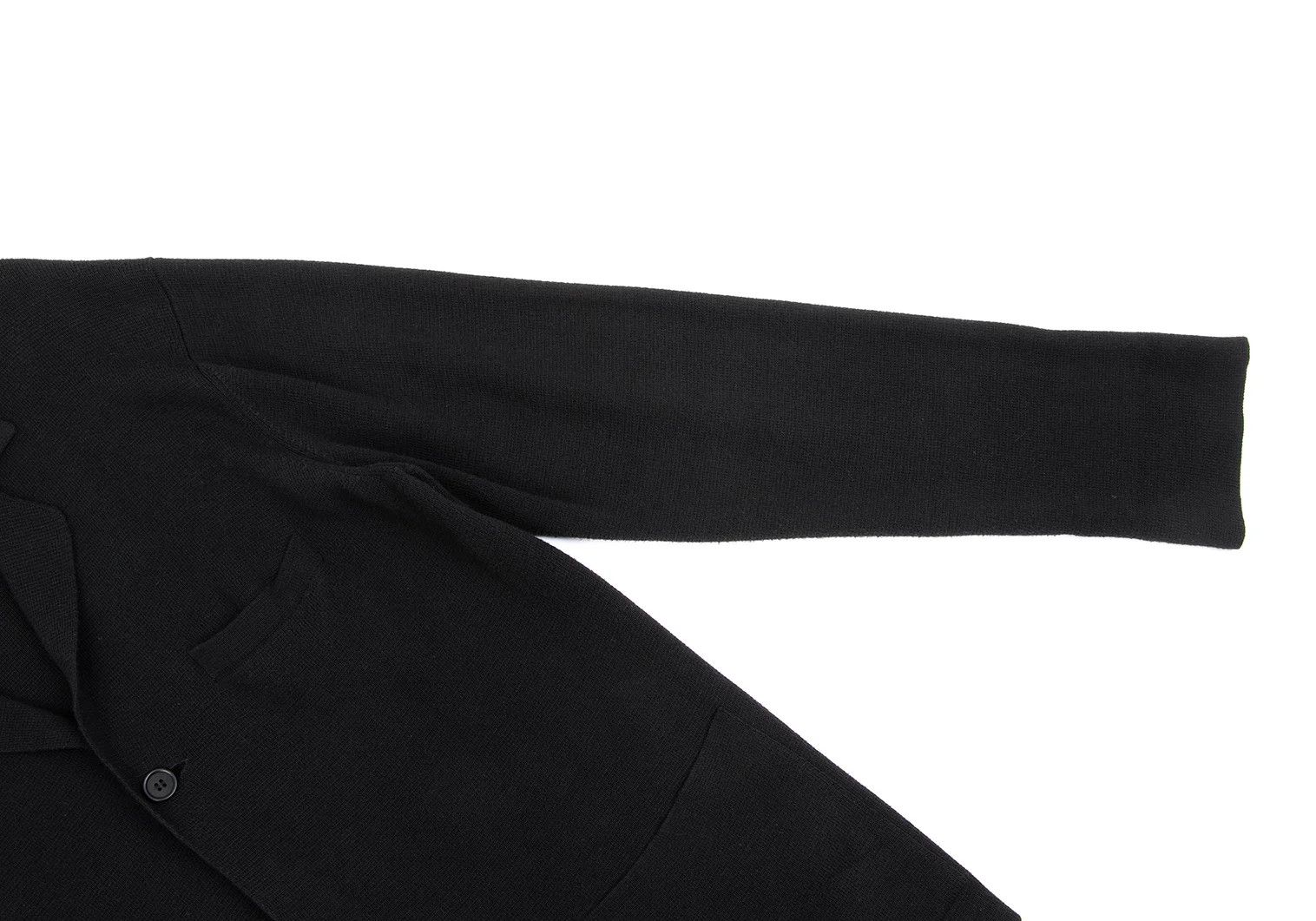 Yohji Yamamoto Yohji Yamamoto Cotton Knit 3B Jacket Black 3 Size US L / EU 52-54 / 3 - 8 Thumbnail