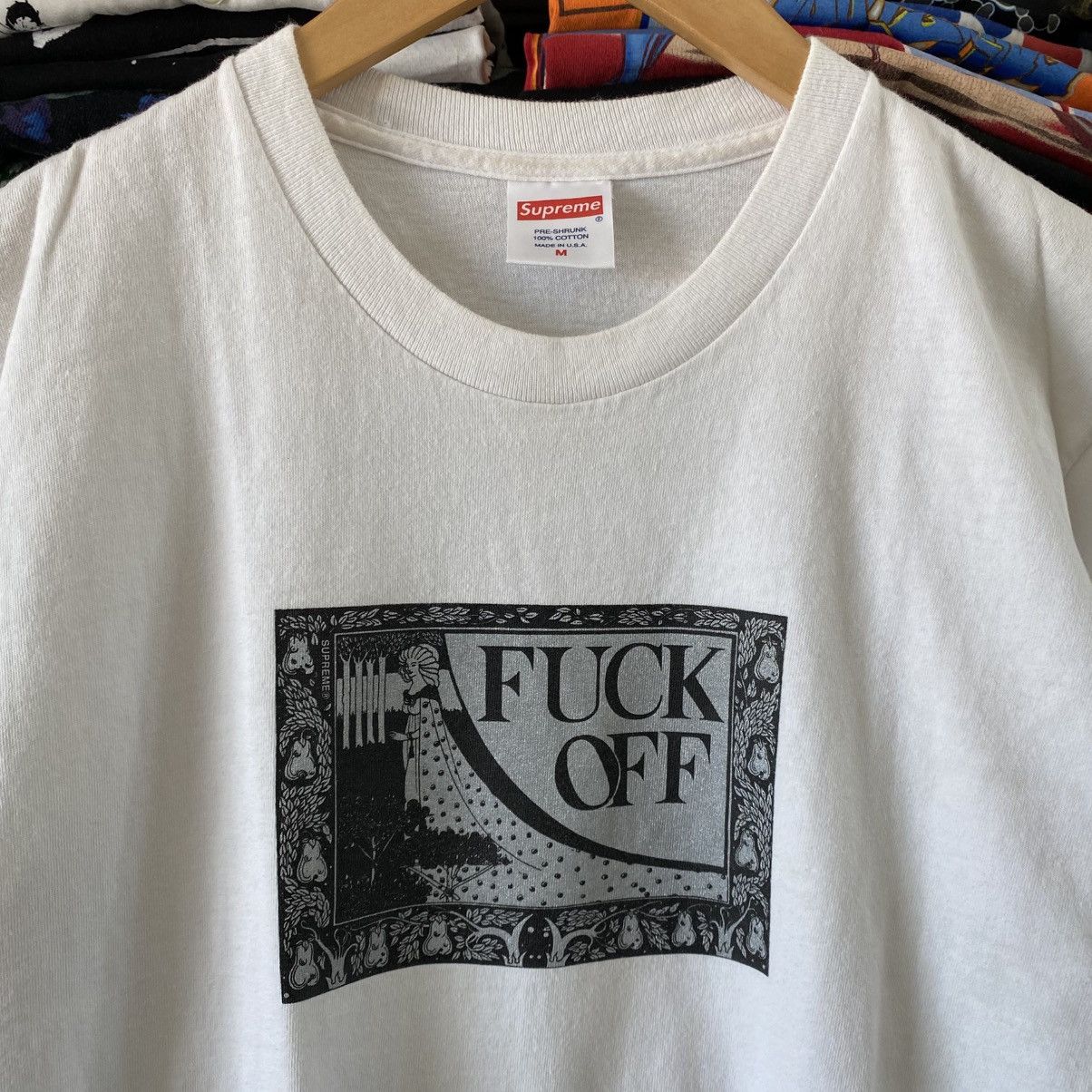 Supreme Supreme F*ck Off T-Shirt White 2016 Size US M / EU 48-50 / 2 - 2 Thumbnail