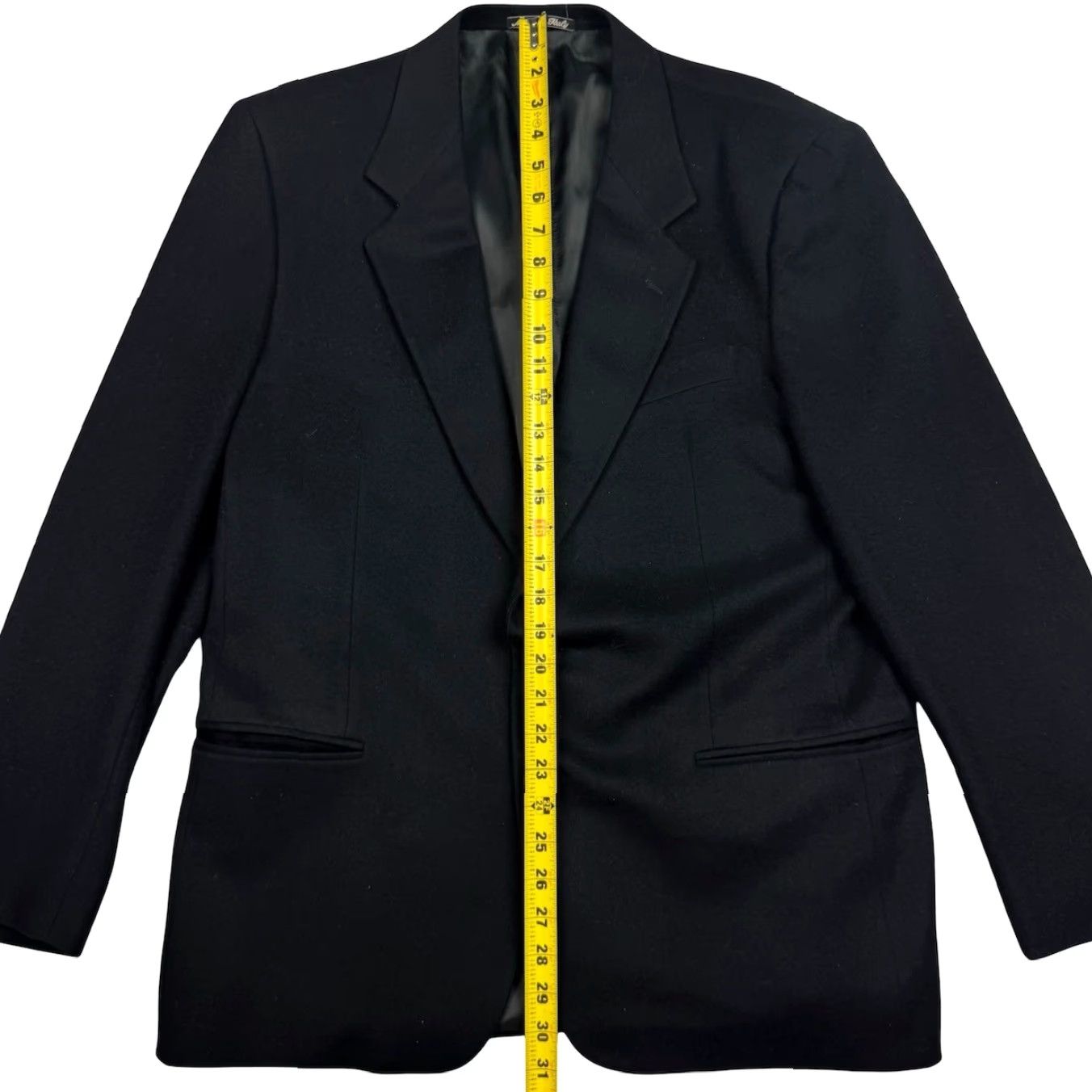 Valentino VINTAGE Valentino Blazer Black 42R Wool 2-Button Single-Breasted Mens Jacket Size 42R - 6 Thumbnail