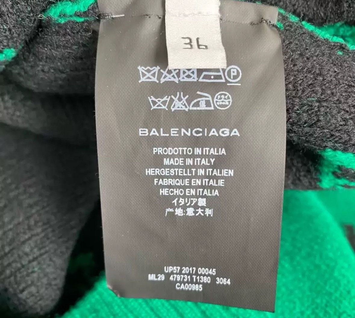 Balenciaga Balenciaga green barrage printed sweater2412-Nextarrow Size US S / EU 44-46 / 1 - 4 Thumbnail