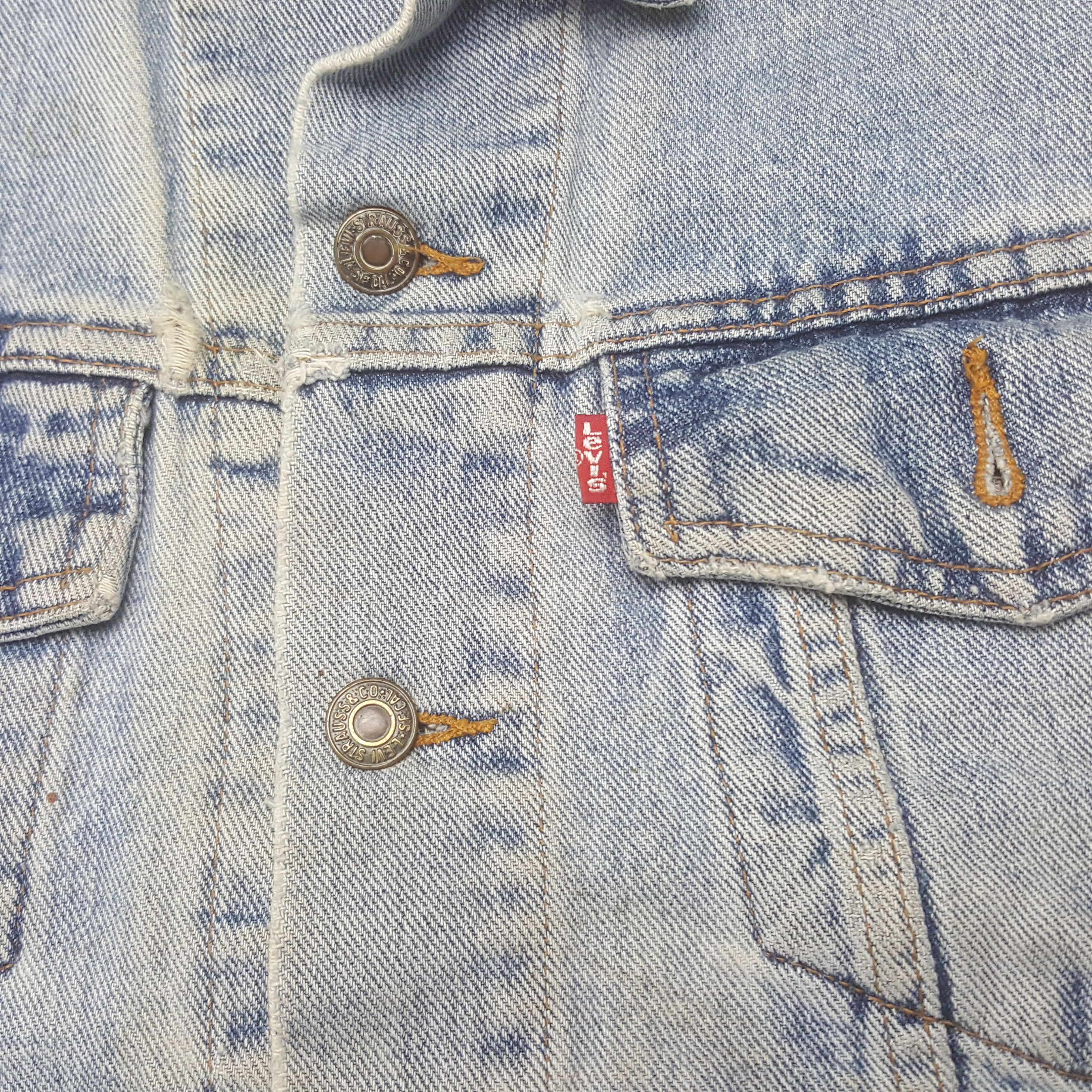 Levi's × Number (N)ine × Vintage Vintage Levi's X Number (N)ine Japan Custom Art Denim Jacket Size US L / EU 52-54 / 3 - 10 Thumbnail