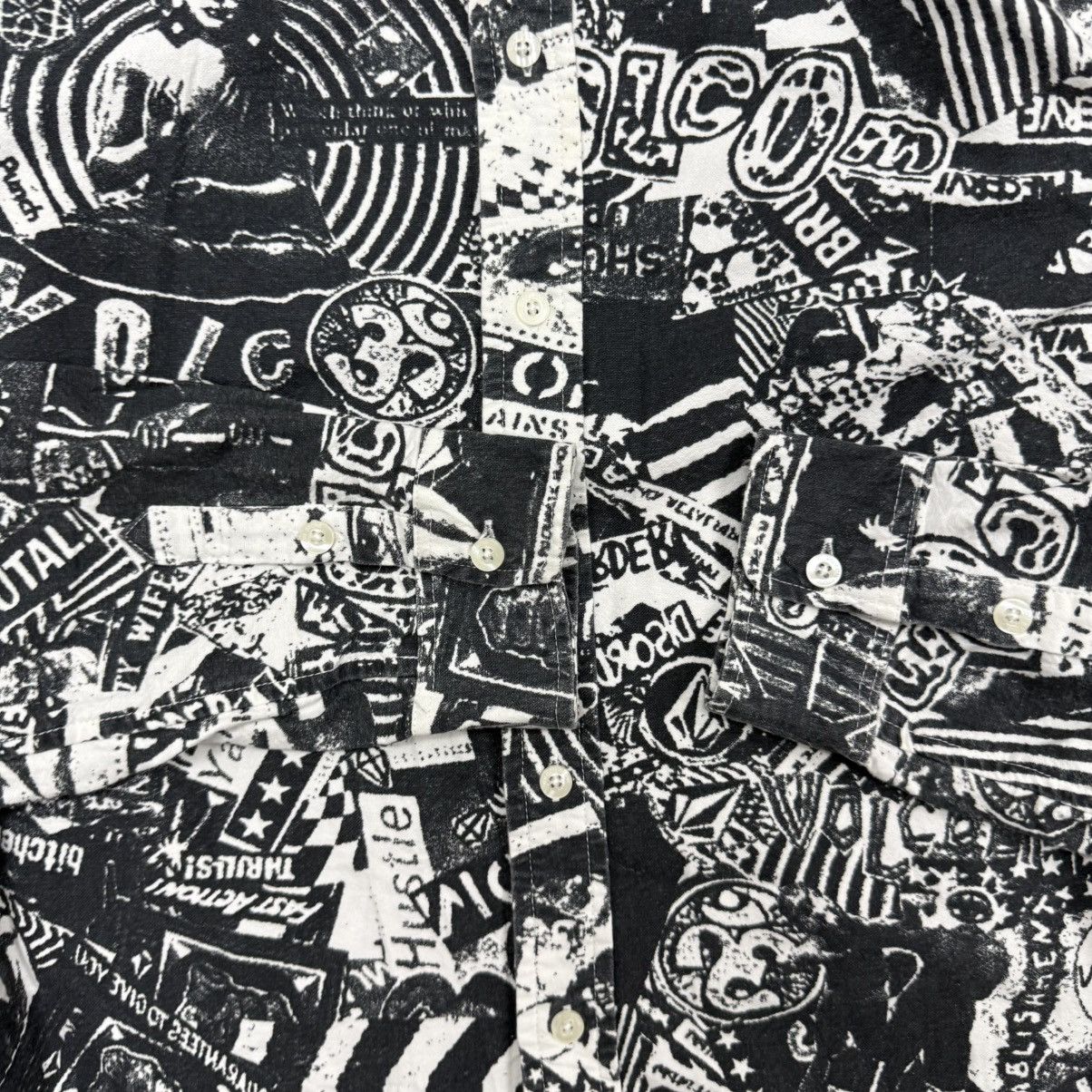 Volcom Volcom Skate Punk Anarchy All Over Print Button Ups Size US M / EU 48-50 / 2 - 5 Thumbnail