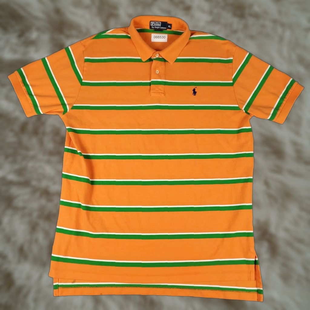 Ralph Lauren Ralph Lauren Polo Shirt Mens XL Blue Striped Pony Casual Short Sleeve Polo Shirt XL Mens Blue Striped Pony Casual Short Sleeve Size US XL / EU 56 / 4 - 1 Thumbnail