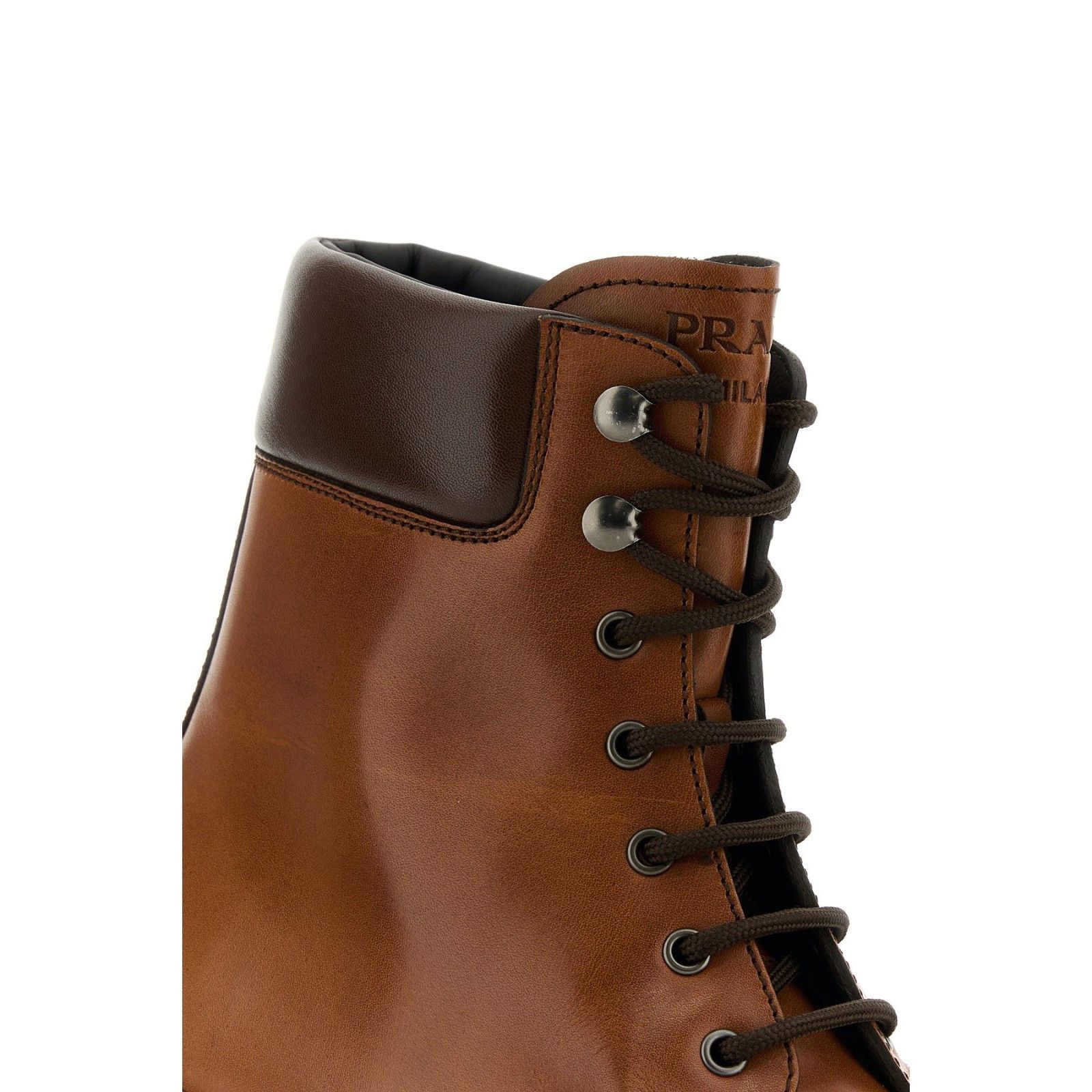 Prada PRADA Brown Smooth Leather Ankle Boots New And Authentic (Wo Size US 10 / IT 40 - 4 Thumbnail