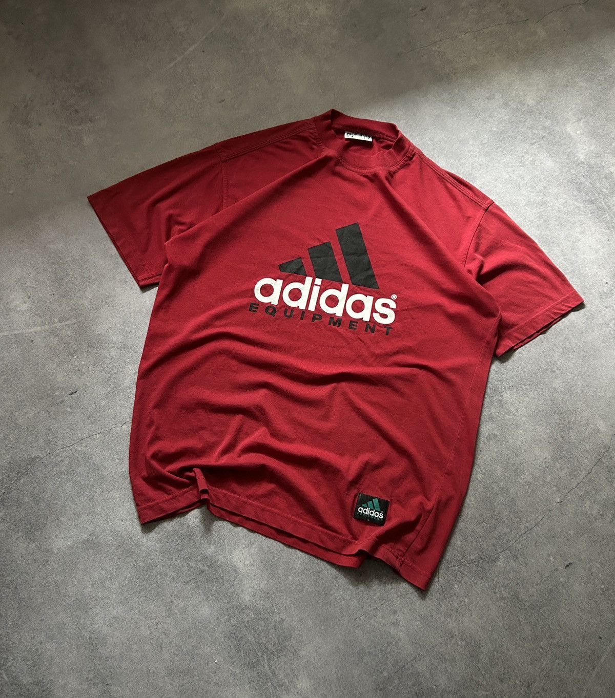 Equipment Vintage Adidas Equipment big logo red shirt mens Size US L / EU 52-54 / 3 - 1 Thumbnail
