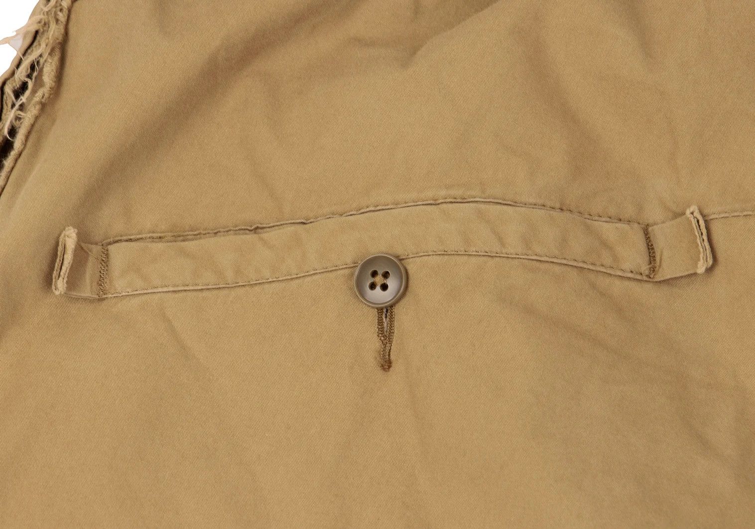 Yohji Yamamoto Yohji Yamamoto Cotton Belted Cut Pants Beige 4 Size US 36 / EU 52 - 16 Thumbnail