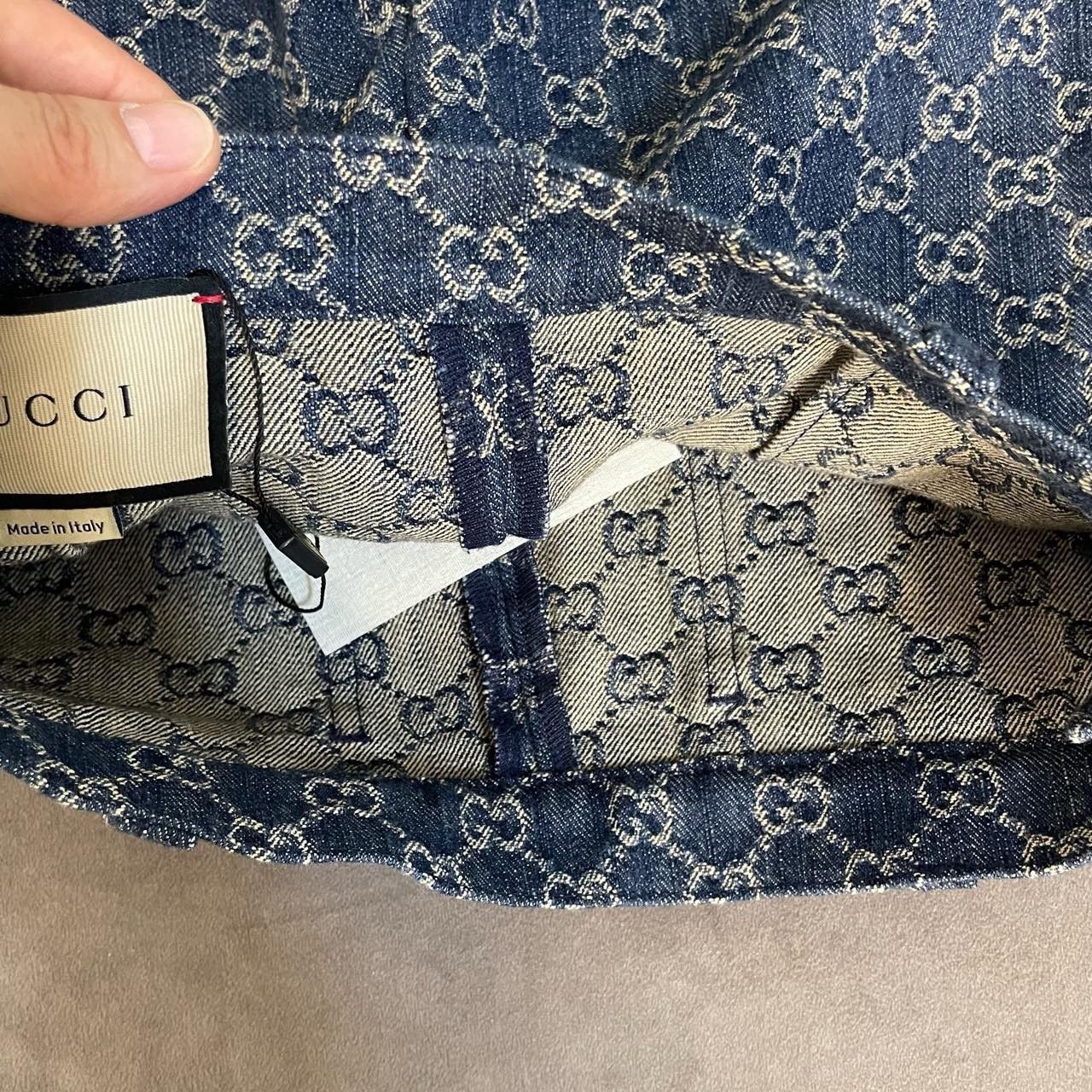 Gucci Gucci Blue full-print denim shorts 2501-Nextarrow Size 27" / US 4 / IT 40 - 3 Thumbnail