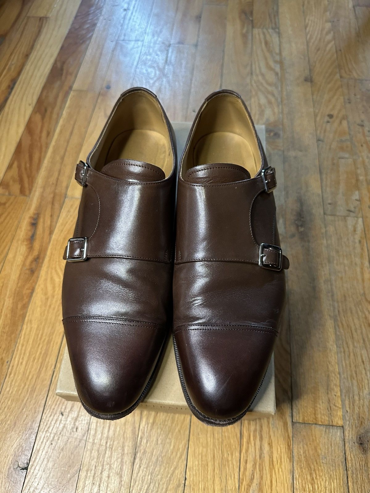 Meermin Meermin Brown monk strap shoes Size US 10 / EU 43 - 1 Thumbnail