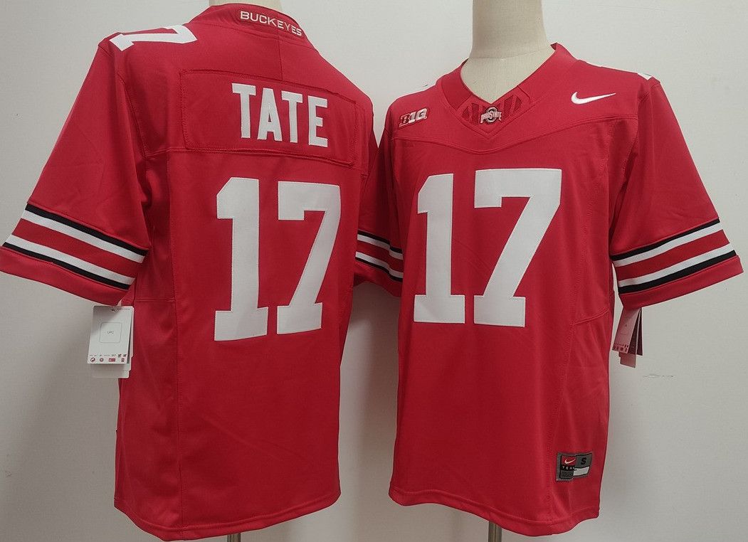 Other Men's Ohio State Buckeyes 17 Carnell Tate Red Jersey Size US M / EU 48-50 / 2 - 1 Thumbnail