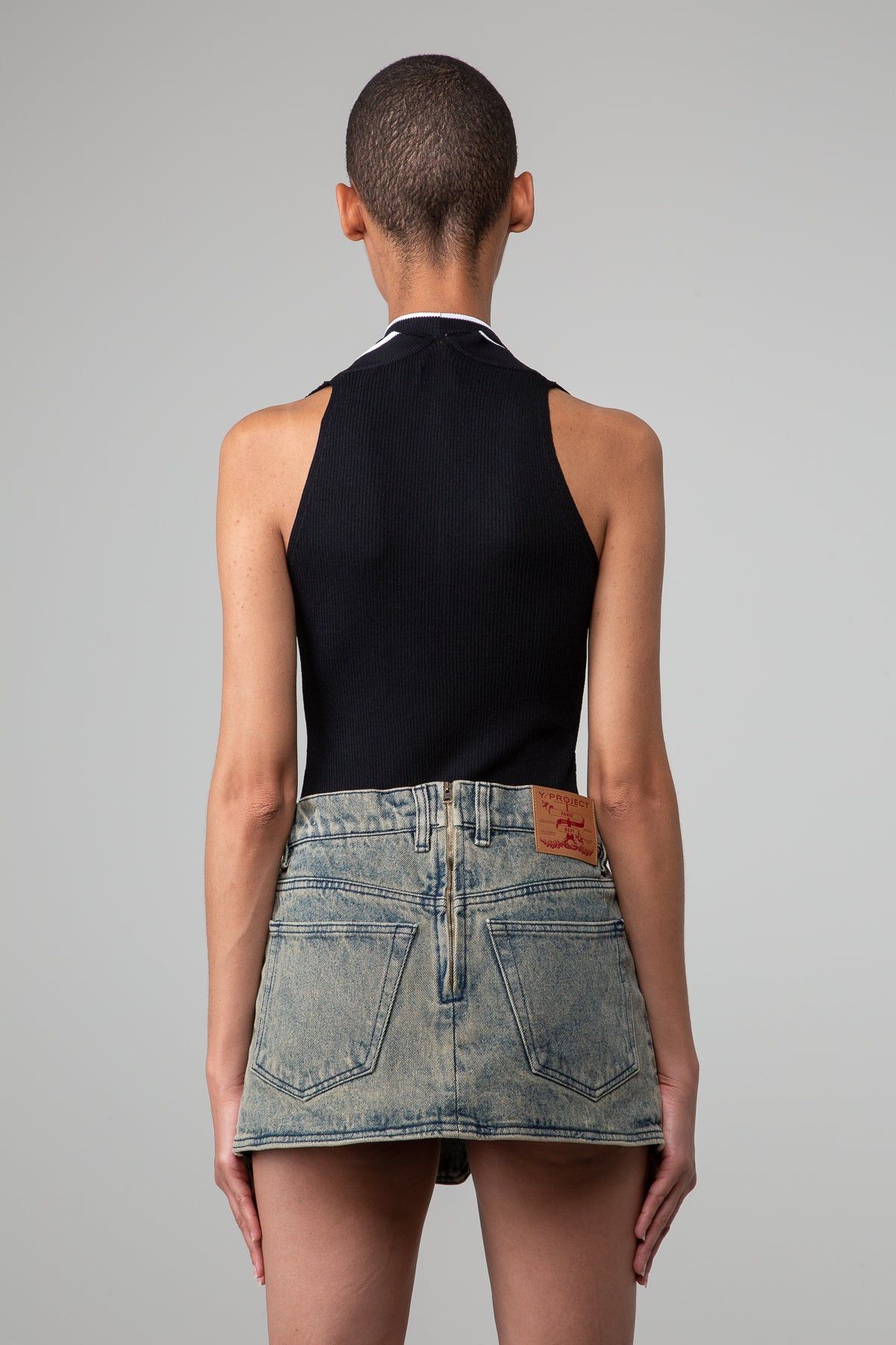 Y/Project $805 Y/Project Triple Neck Bodysuit Size XS / US 0-2 / IT 36-38 - 3 Thumbnail