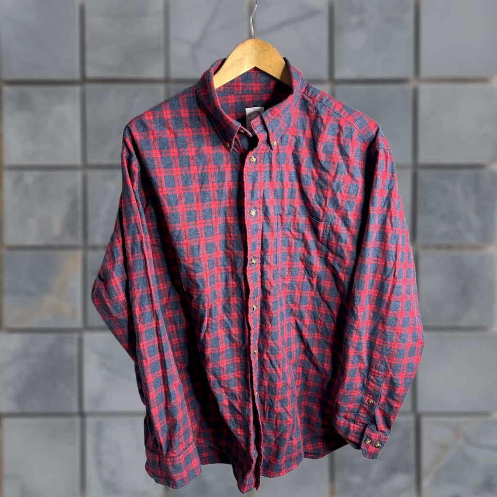 Brooks Brothers Brooks Brothers Shirt Mens L Blue Red Plaid Flannel Button Down Madison Size US L / EU 52-54 / 3 - 1 Thumbnail
