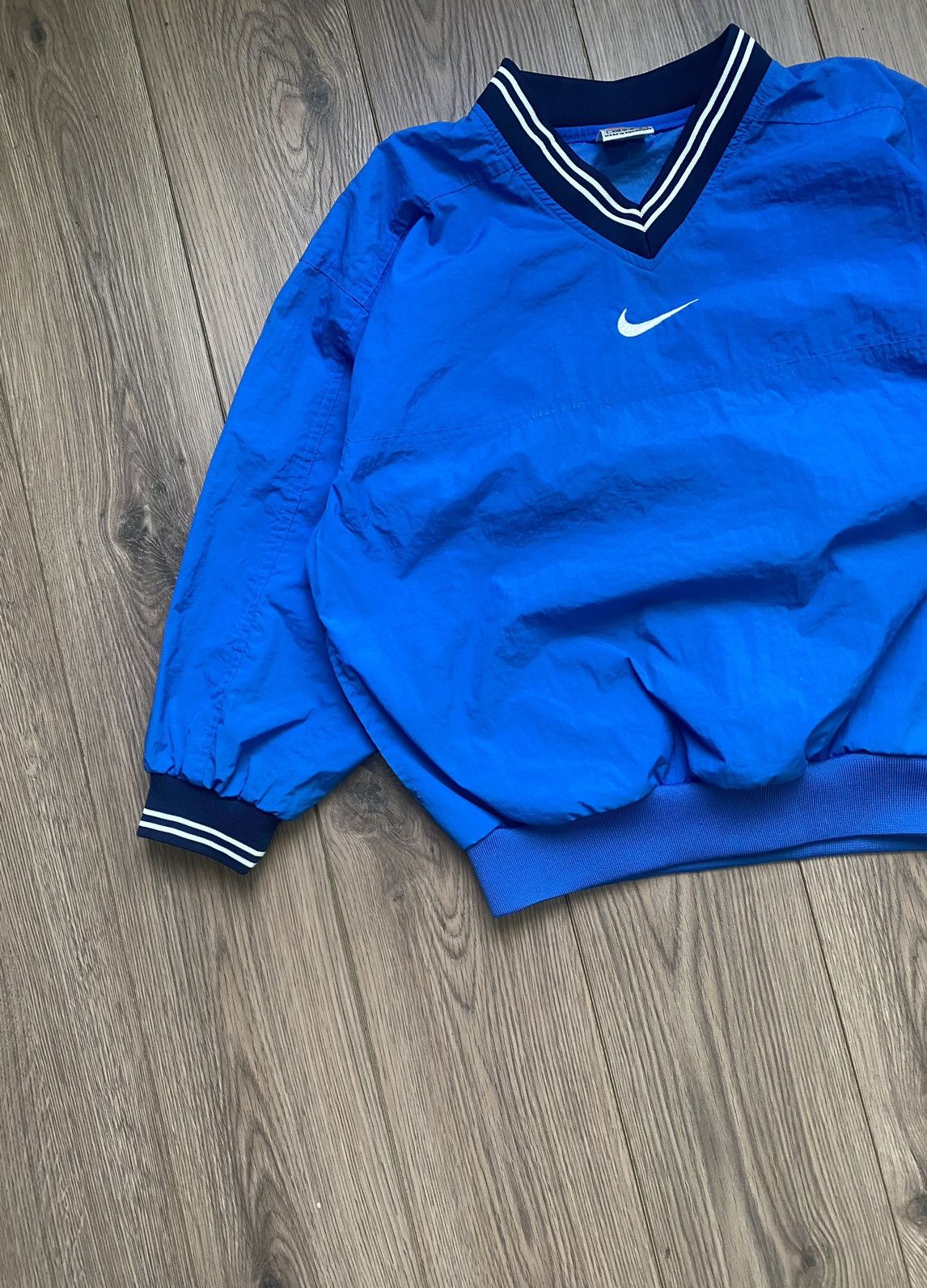 Nike × Vintage Vintage Nike Nylon Sweatshirt Swoosh Logo Size US S / EU 44-46 / 1 - 2 Thumbnail