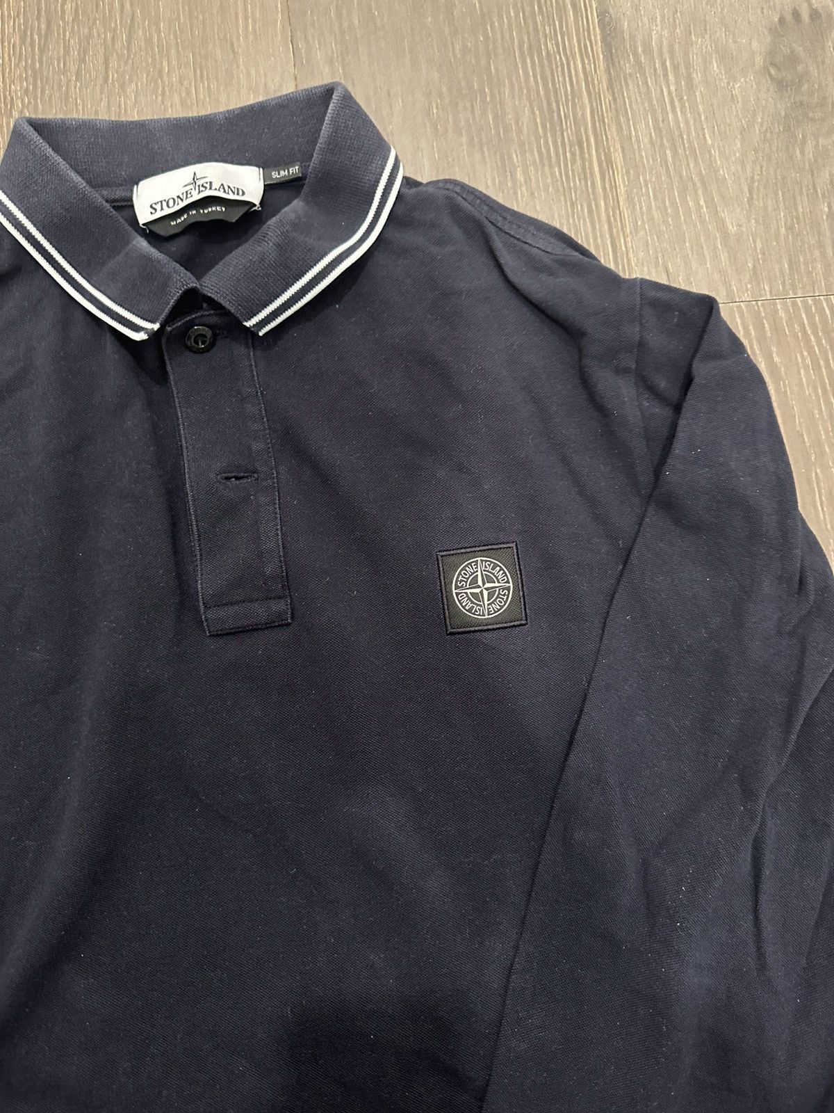 Stone Island Stone Island Long Sleeve Polo Size US L / EU 52-54 / 3 - 2 Thumbnail