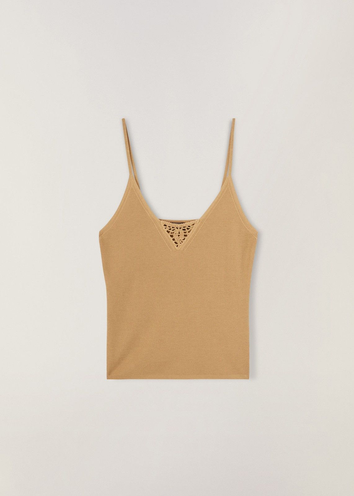 Loro Piana o1srvl11e1224 Avea Tank Top in Camel Size M / US 6-8 / IT 42-44 - 1 Thumbnail