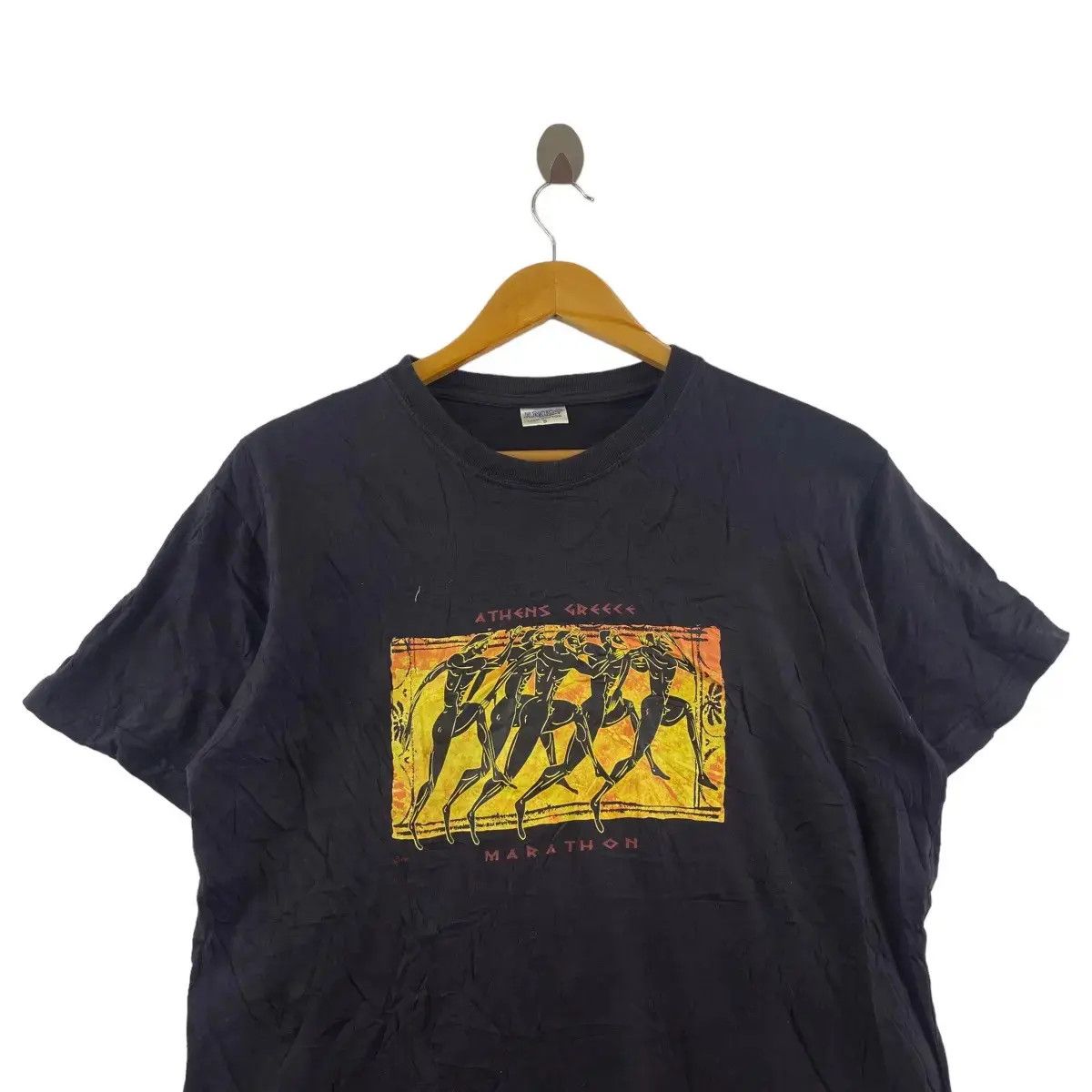 Vintage Vintage AMICO ATHENS GREECE MARATHON Tee Shirt Top Size S / US 4 / IT 40 - 2 Thumbnail