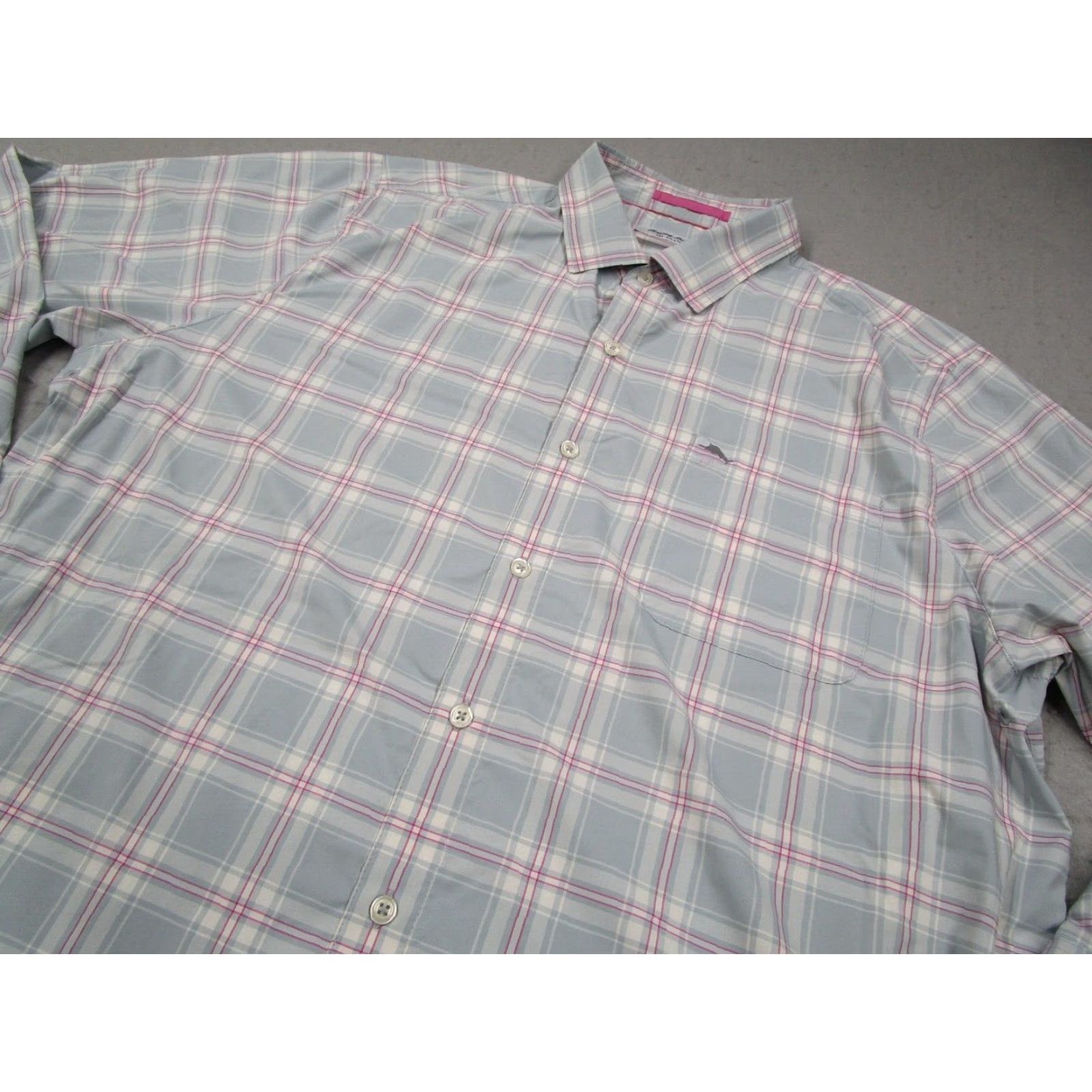 Tommy Bahama Vintage Tommy Bahama Shirt Men XL Gray Plaid Long Sleeve Button Up Bohemian California 90s Size US XL / EU 56 / 4 - 2 Thumbnail