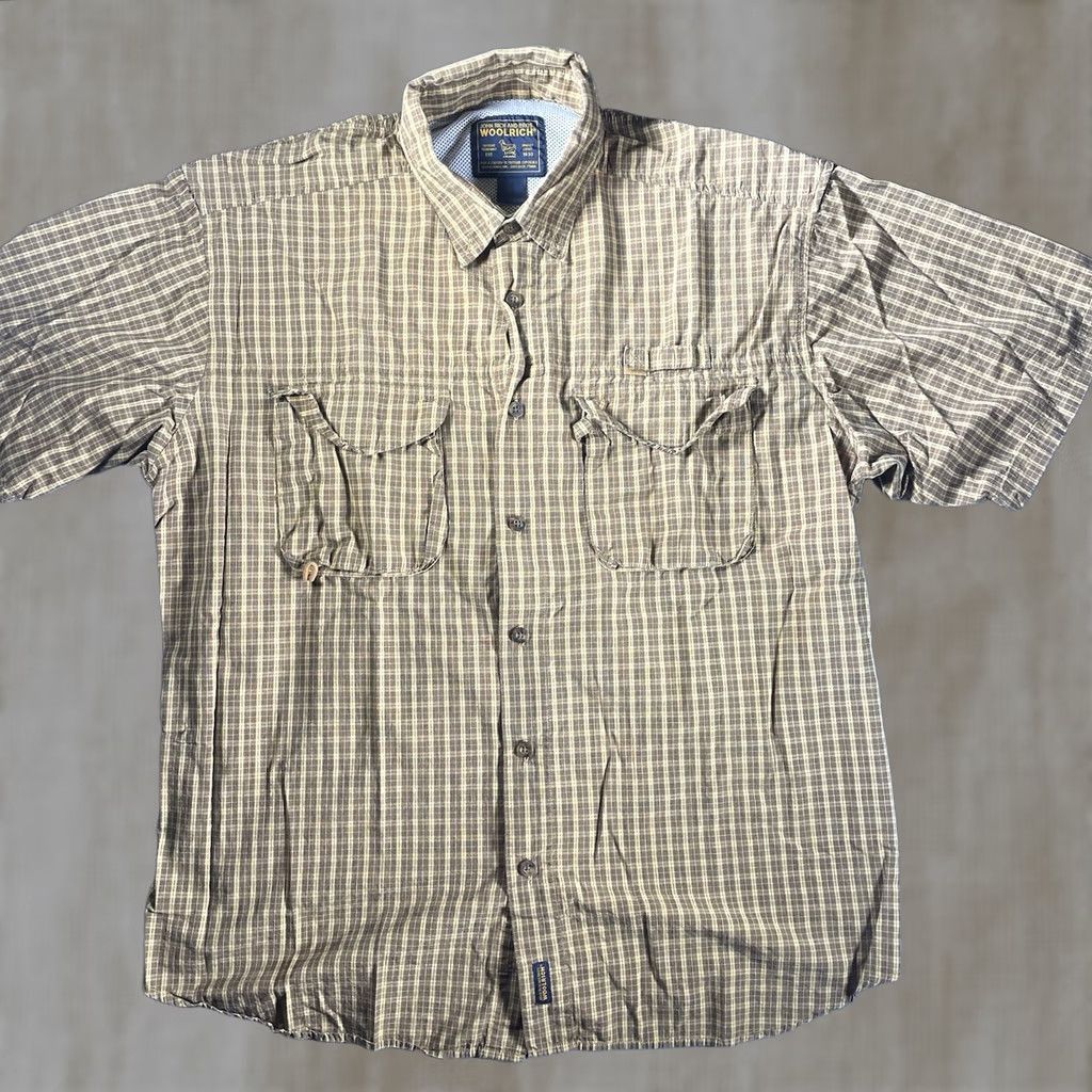 Vintage VINTAGE Woolrich Shirt Mens 2XL Short Sleeve Button-Up Brown USA Brown Shirt 2XL Mens Size US XXL / EU 58 / 5 - 1 Thumbnail