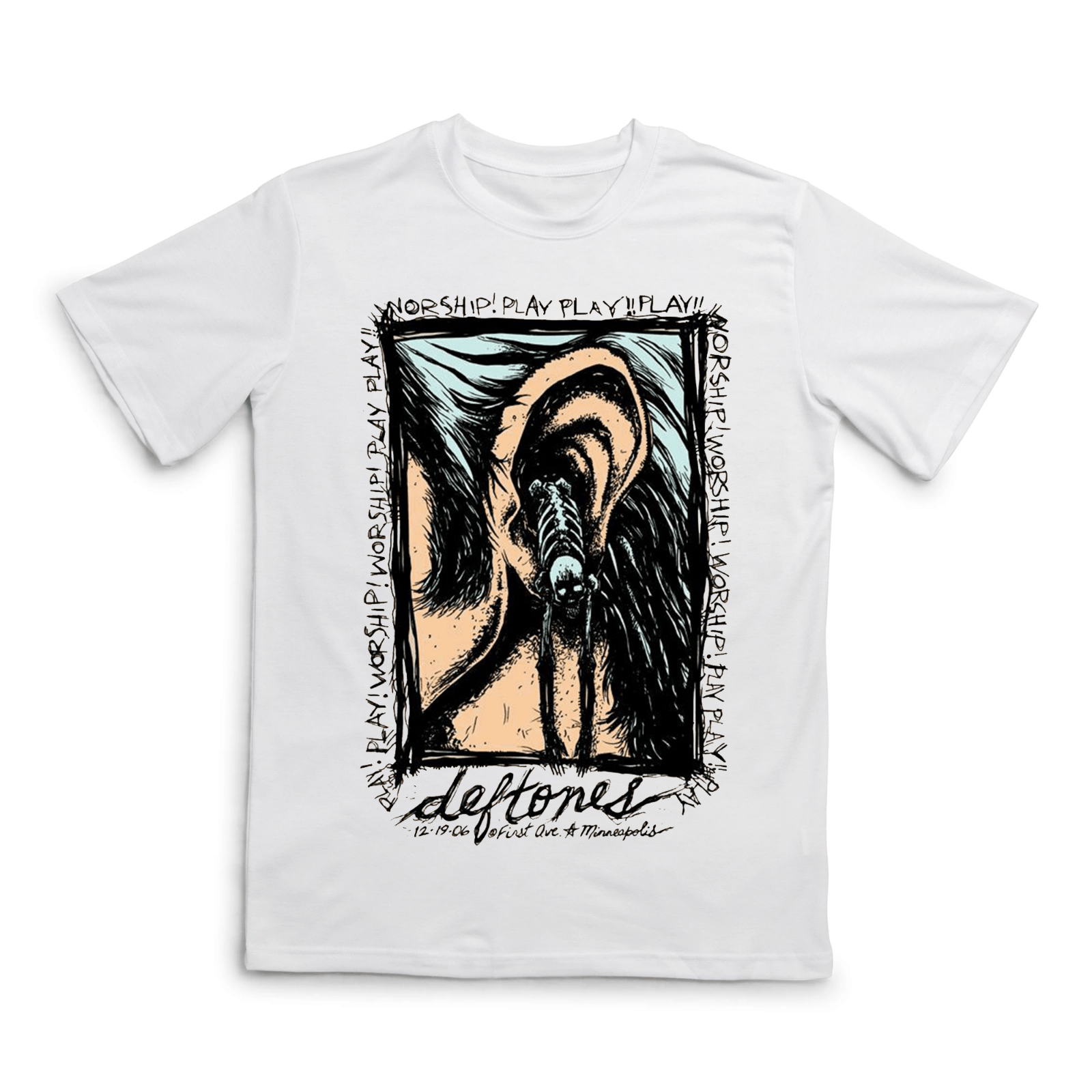 Band Tees Deftones Band T-shirt for Men Women Fans Deftones Band Tee Size US XL / EU 56 / 4 - 2 Thumbnail