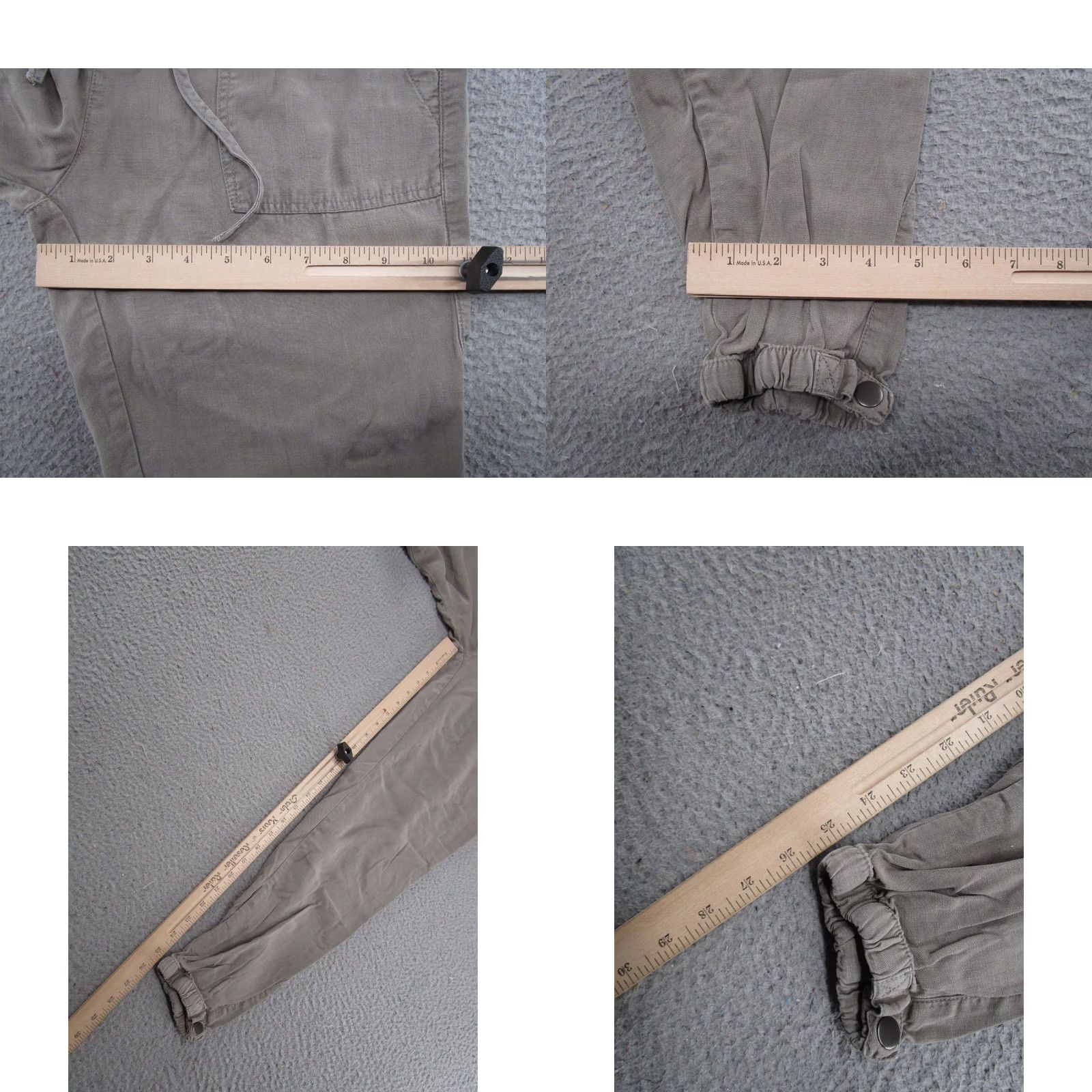 Vintage Thread & Supply Pant's Women's Green Lyocell Tencel Jogger Drawstring Size S Size 28" / US 6 / IT 42 - 8 Thumbnail