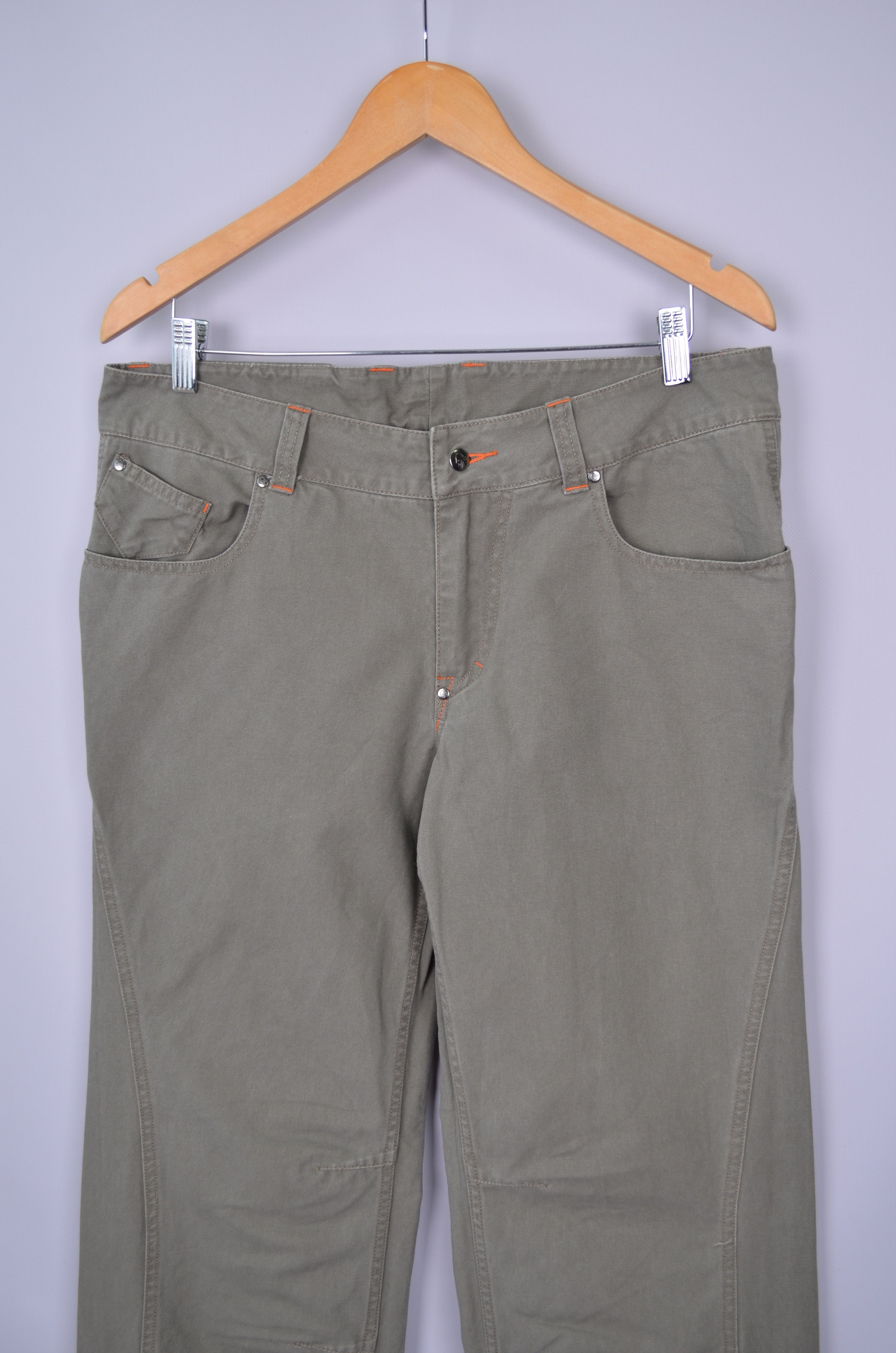 Norrona Norrona Canvas Pants Womens Grey Beige Bungee Cord Size L Size 32" / US 10 / IT 46 - 2 Thumbnail