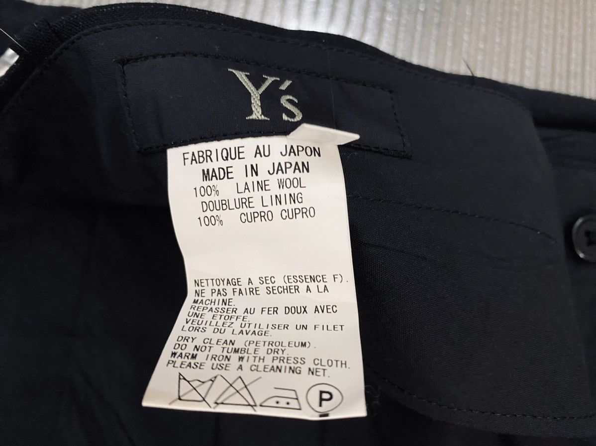 Y's Y’s yohji yamamoto 🇯🇵 Nero mute pinstripe wool slacks 3 NWT Size US 36 / EU 52 - 7 Thumbnail
