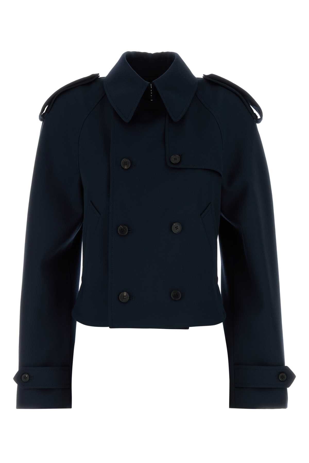 Alexander McQueen Midnight Blue Wool Trench Coat Size M / US 6-8 / IT 42-44 - 1 Thumbnail