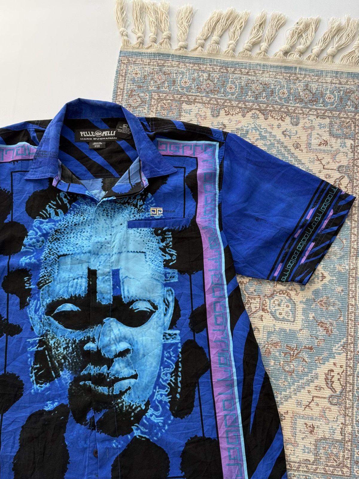 Marc Buchanan Rare Pelle Pelle Marc Buchanan Vintage Shirt Size US L / EU 52-54 / 3 - 2 Thumbnail
