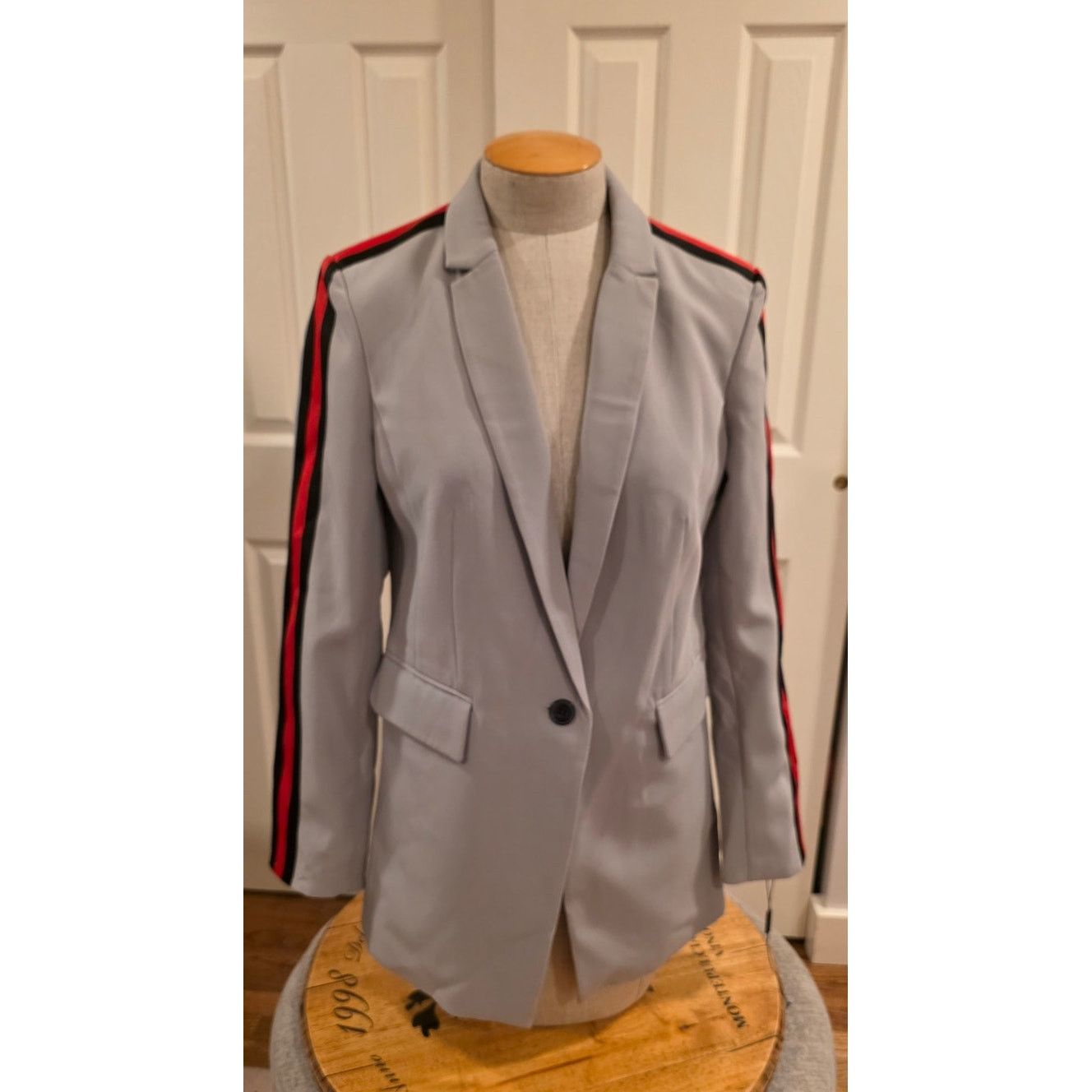 Other Runway New York Striped Tape Long Blazer Size S New Sample Size S / US 4 / IT 40 - 1 Thumbnail
