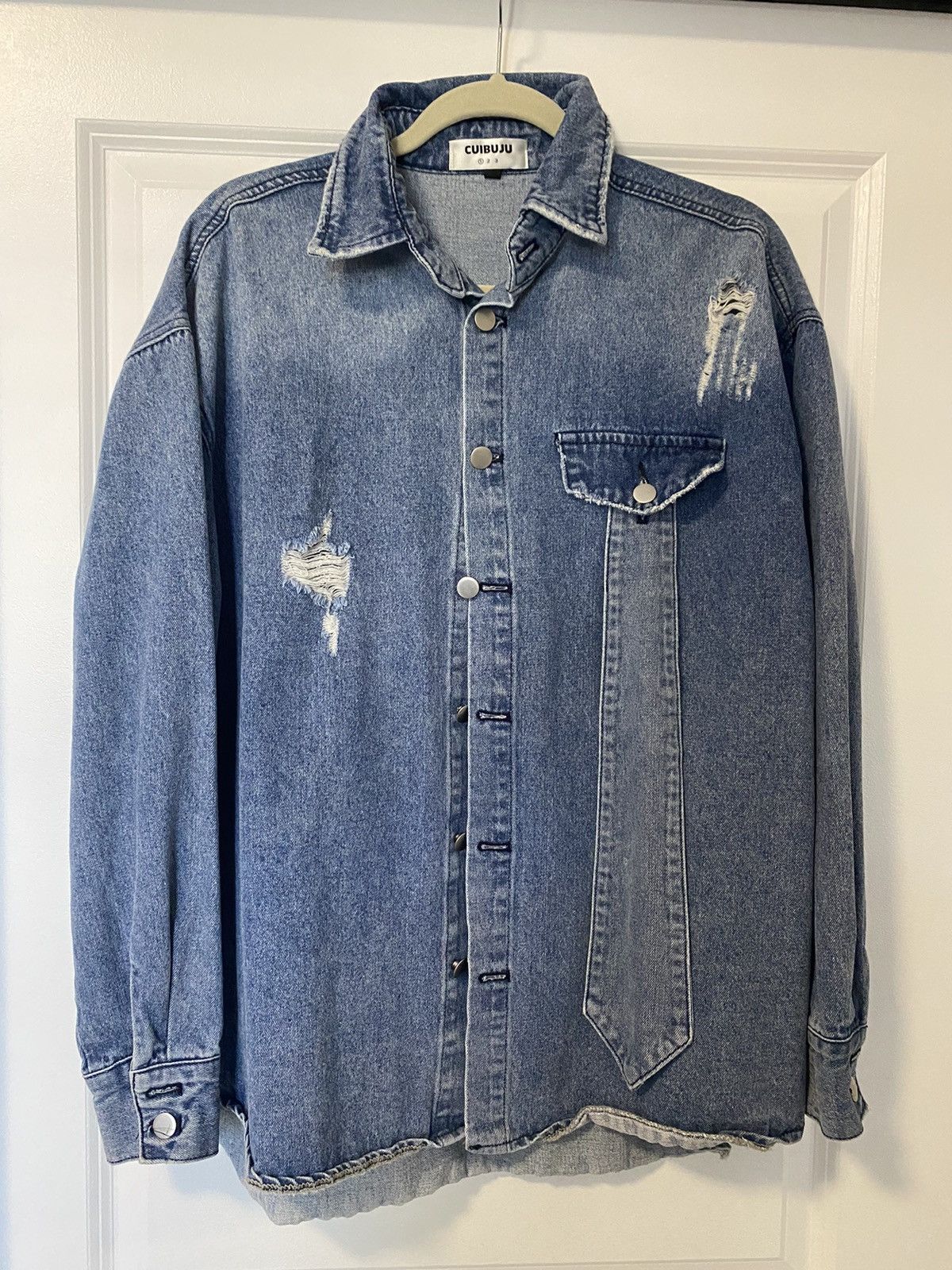 Japanese Brand Japanese Brand Denim Shirt Detachable tie Size US M / EU 48-50 / 2 - 6 Thumbnail