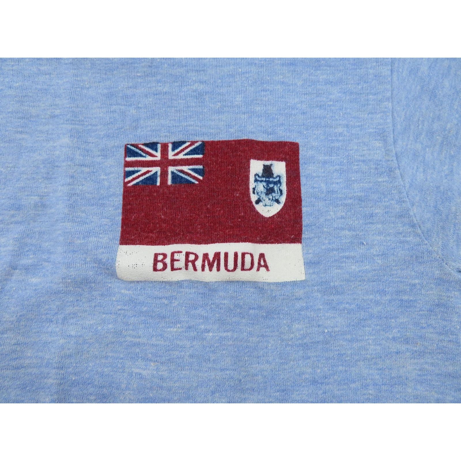 Other Burmuda Flag and Crest Ringer T-shirt Blue Red White S 1980s Size US S / EU 44-46 / 1 - 2 Thumbnail