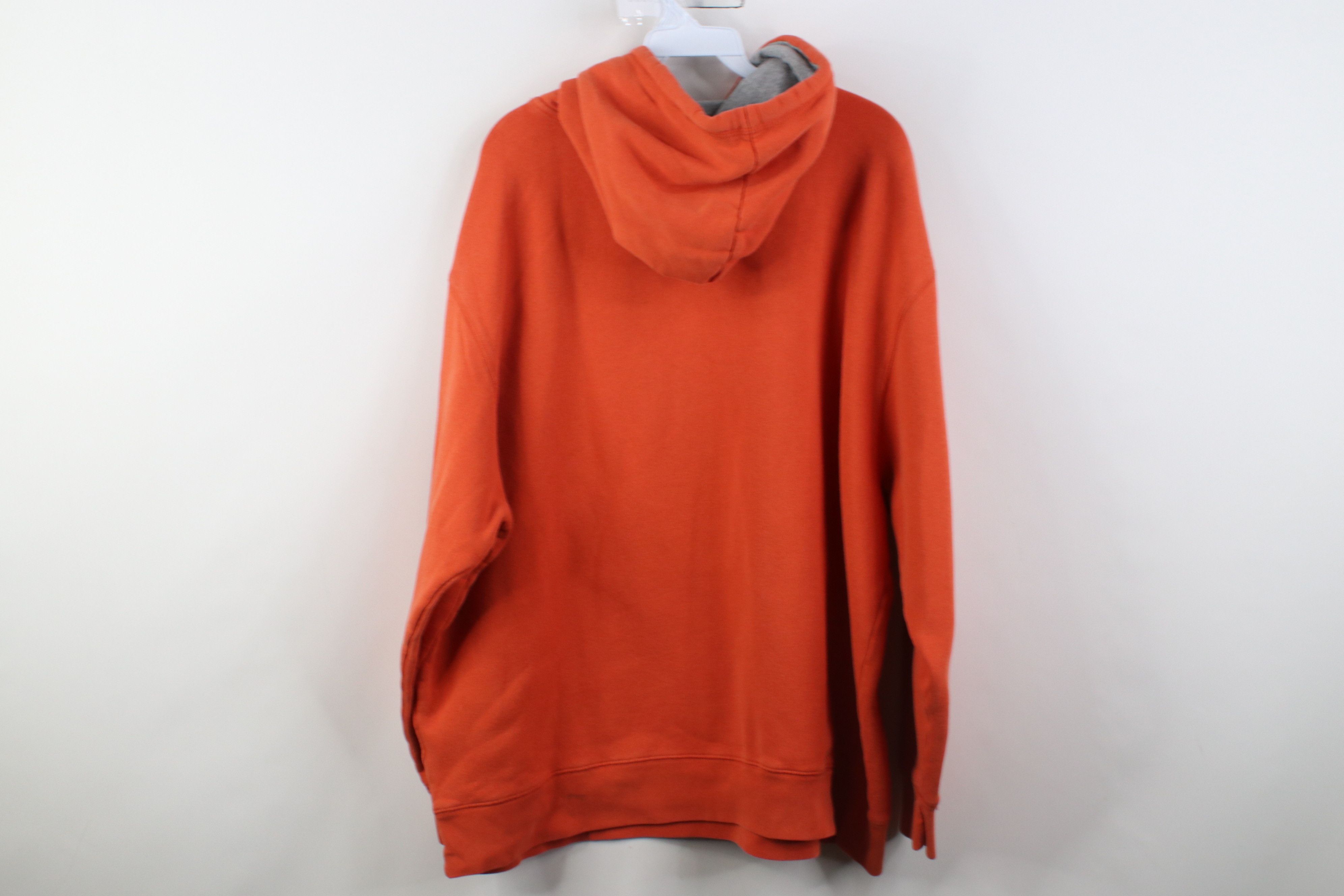 Vintage Vintage 90s Y2K Streetwear Blank Hoodie Sweatshirt Orange Size US XXL / EU 58 / 5 - 12 Thumbnail