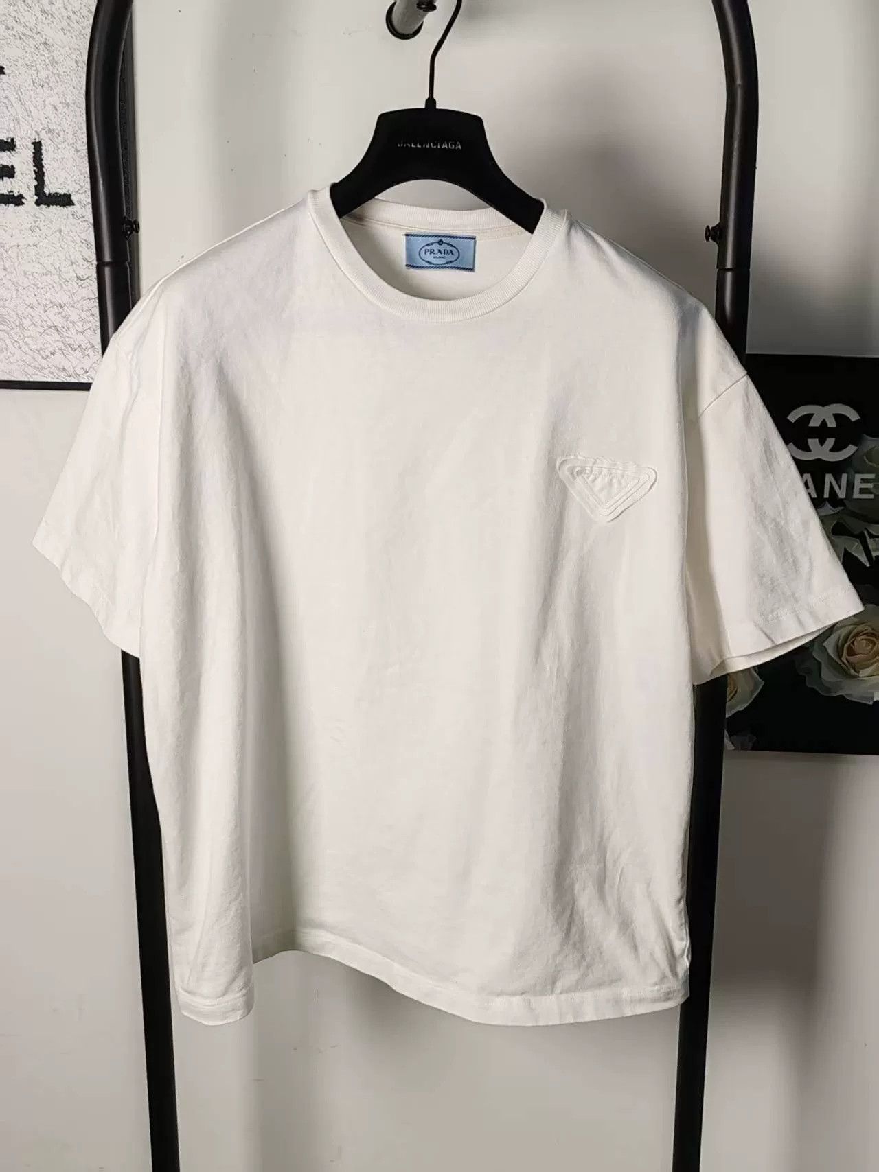 Prada Genuine Prada Triangle Logo Short Sleeve Shirt Size US M / EU 48-50 / 2 - 1 Thumbnail
