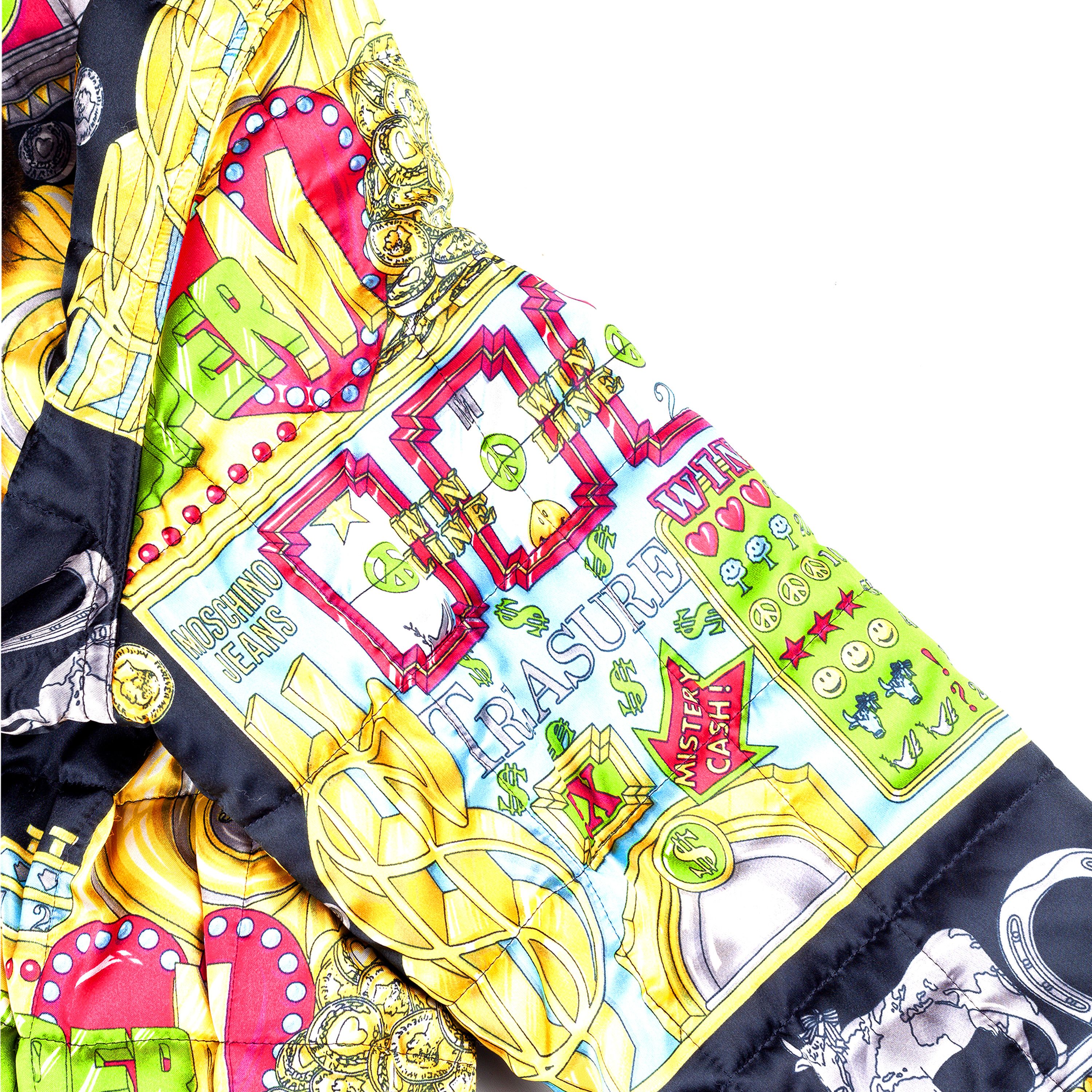 Boutique Moschino × Love Moschino × Moschino Moschino Jeans 1996 Slot Machine Vintage Bomber Jacket (M) Size M / US 6-8 / IT 42-44 - 6 Thumbnail