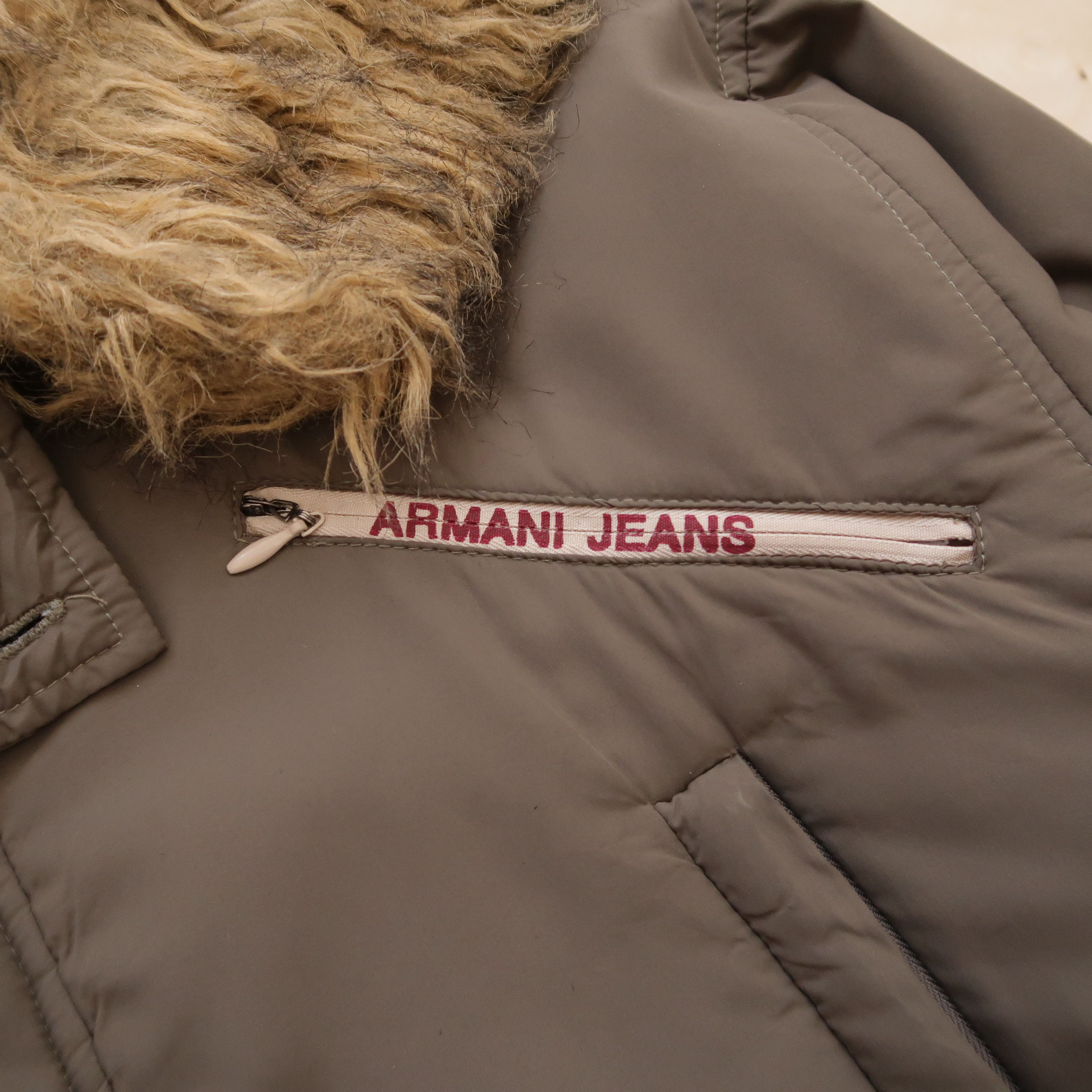 Armani 1990s Armani N-2B Military Fur Faux Jacket Size US M / EU 48-50 / 2 - 8 Thumbnail