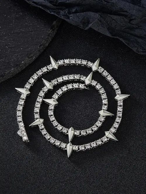 Jewelry Isshiki x Asaka Tennis Chain Spike Charm Necklace Size ONE SIZE - 5 Thumbnail