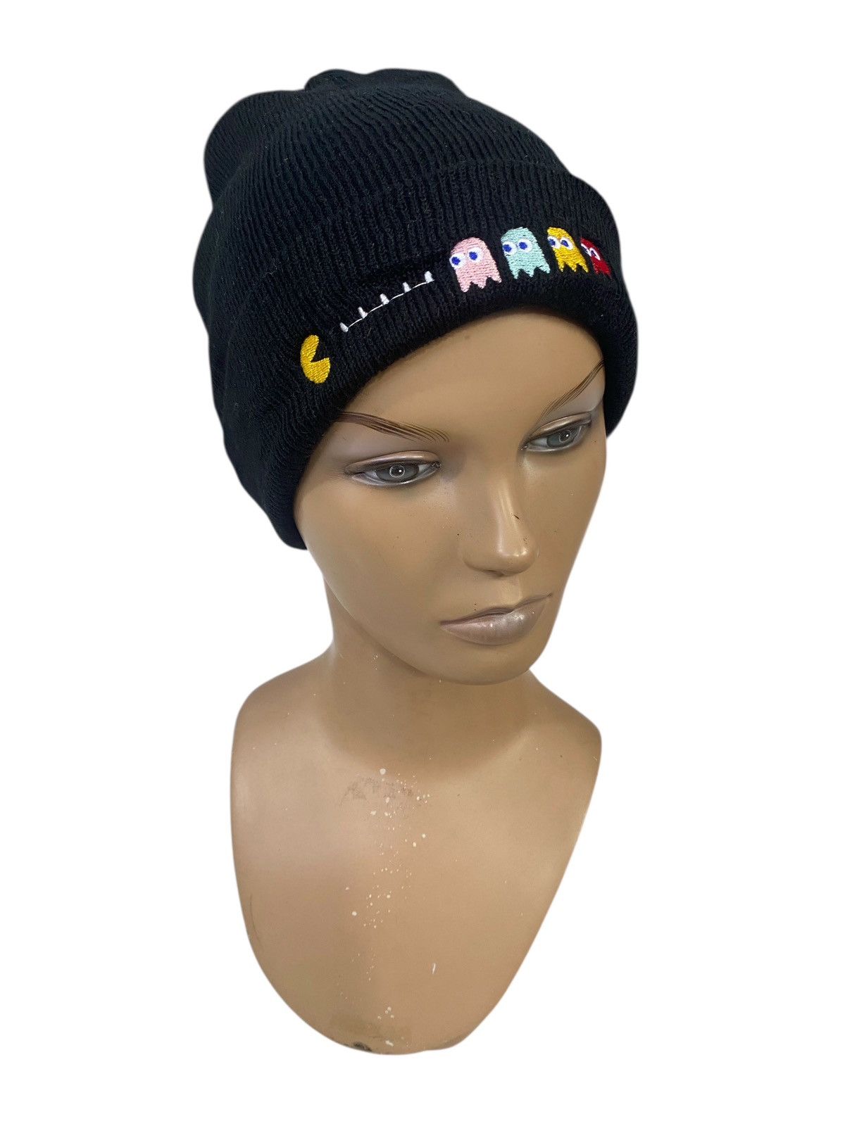 Vintage 💥PACMAN Japan video games embroidered beanie Size ONE SIZE - 1 Thumbnail